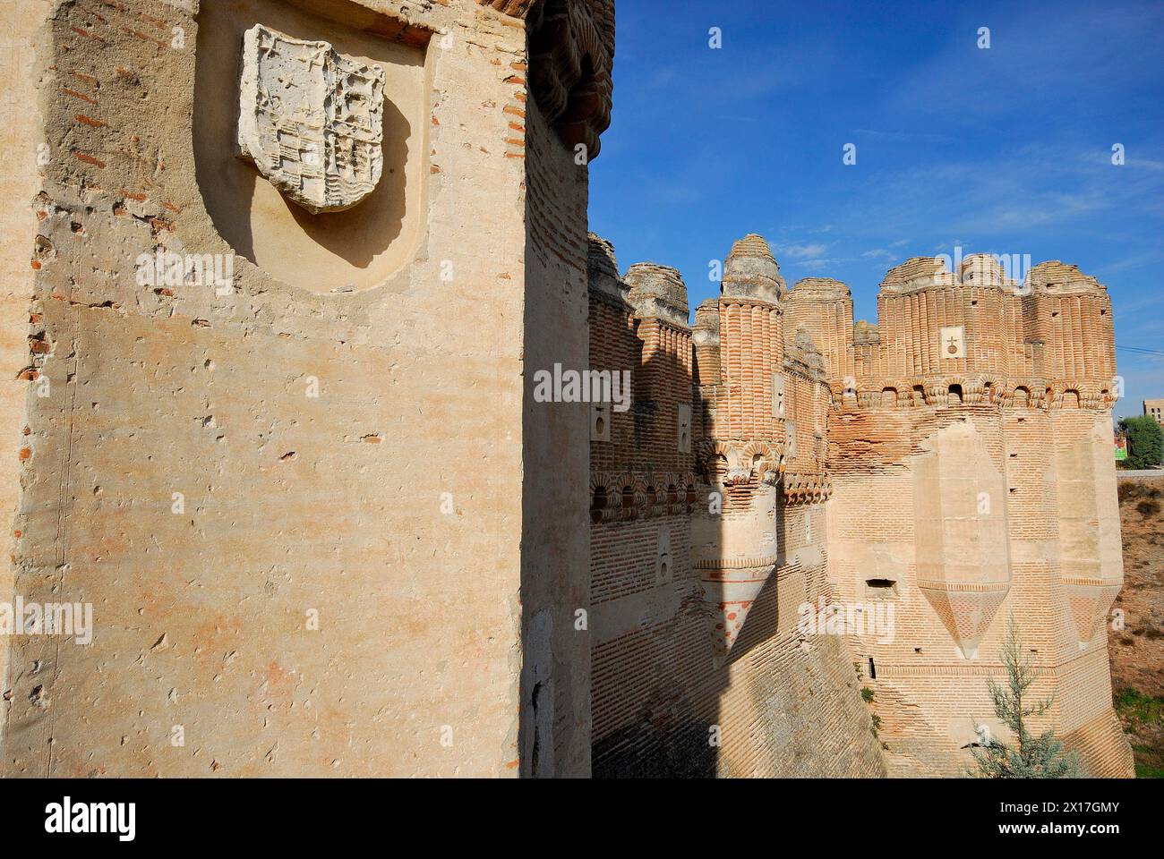 Castello di Coca, Segovia, Spagna Foto Stock