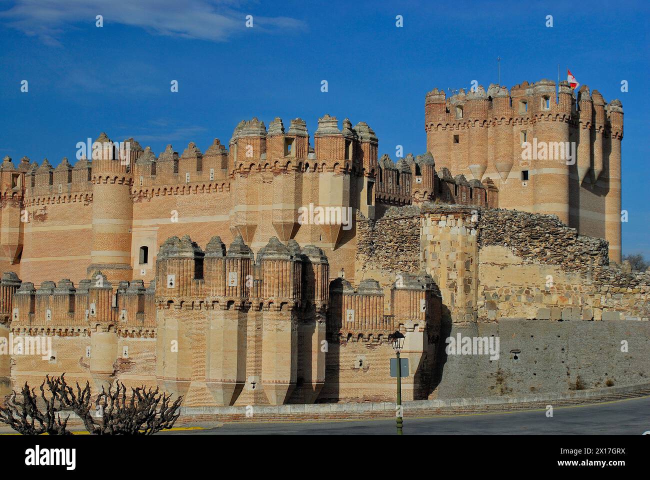 Castello di Coca, Segovia, Spagna Foto Stock