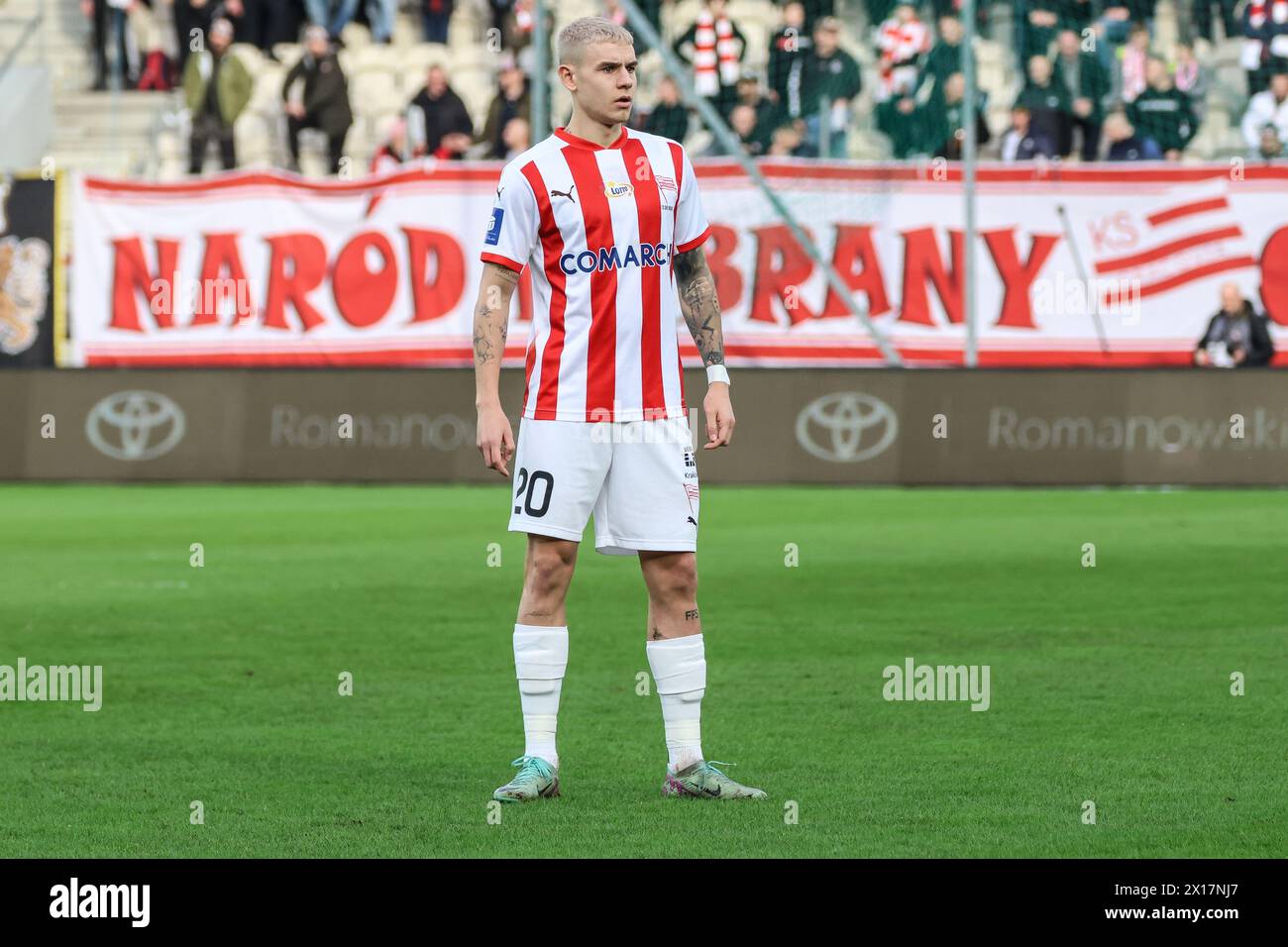 02.10.2024 Cracovia (Cracovia) Polonia, calcio, PKO BP Ekstraklasa, 2023/2024, Cracovia - Radomiak Radom op: Karol Knap Foto Stock