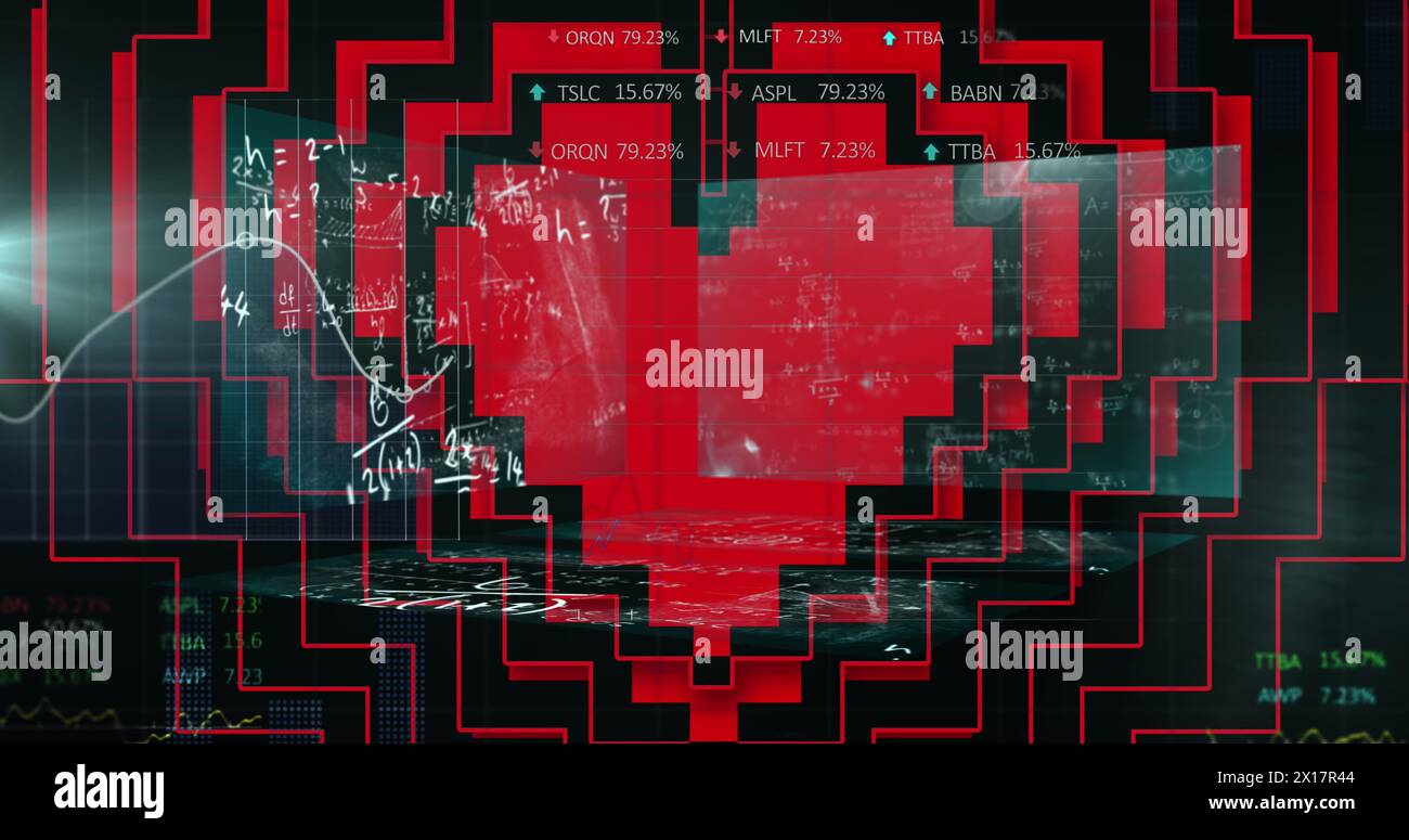 Immagine del circuito integrato sul processore del computer Foto Stock
