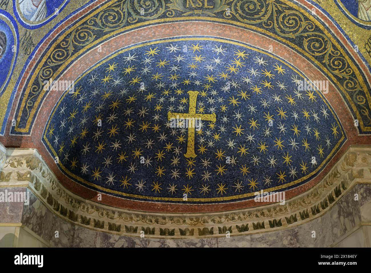 Cappella di Sant'Andrea o Cappella arcivescovile (Cappella arcivescovile). Abside. Ravenna, Italia Foto Stock