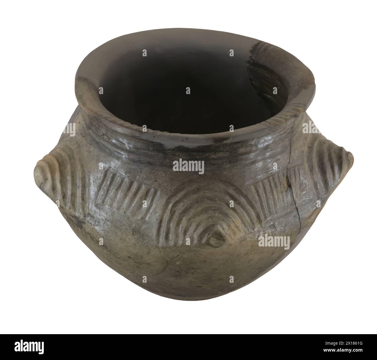 Ciotola dalla terramara di Gorzano. Modena, Italia Foto Stock