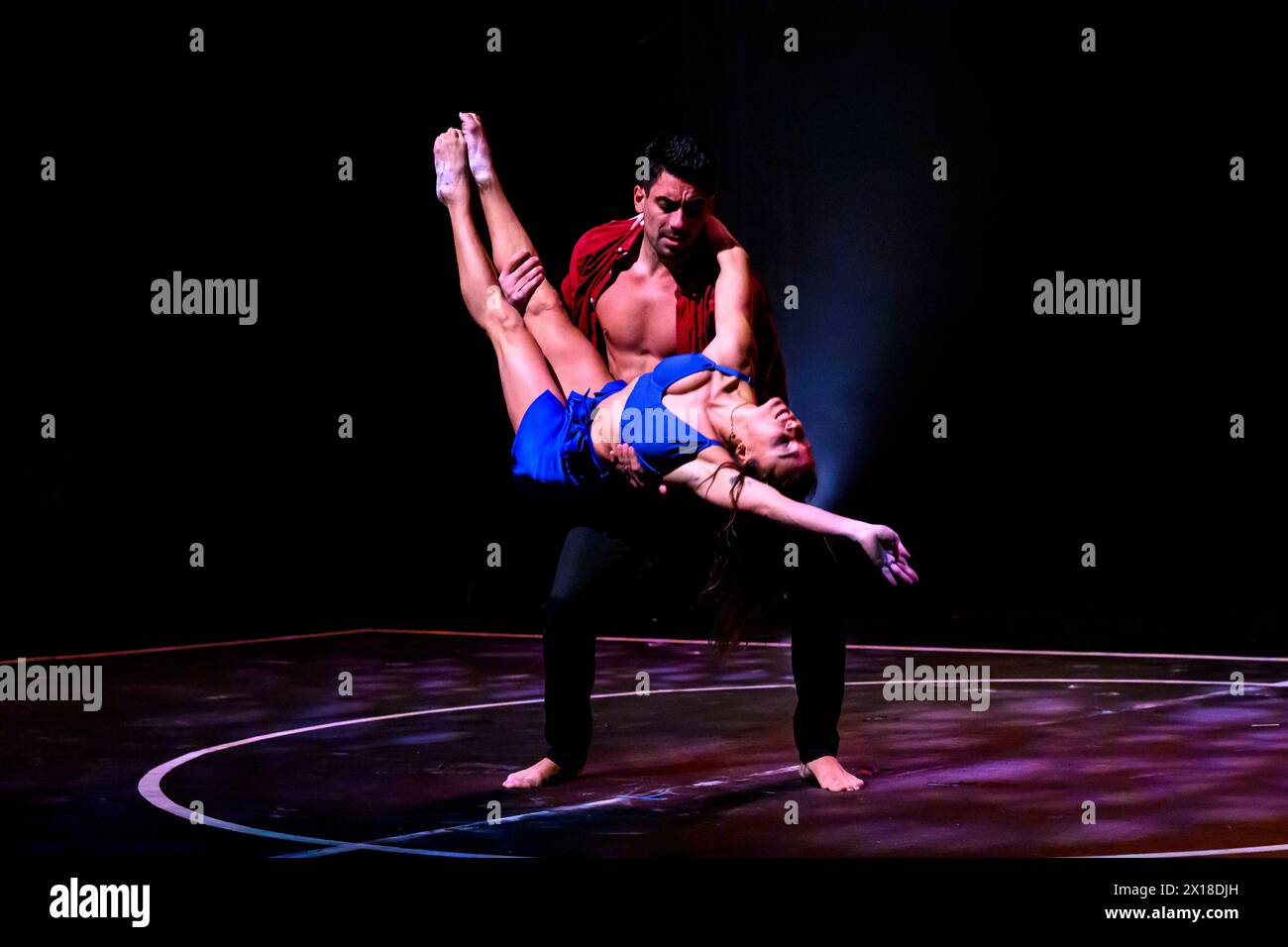 7 dita, mozzo circo sottoscocca Foto Stock
