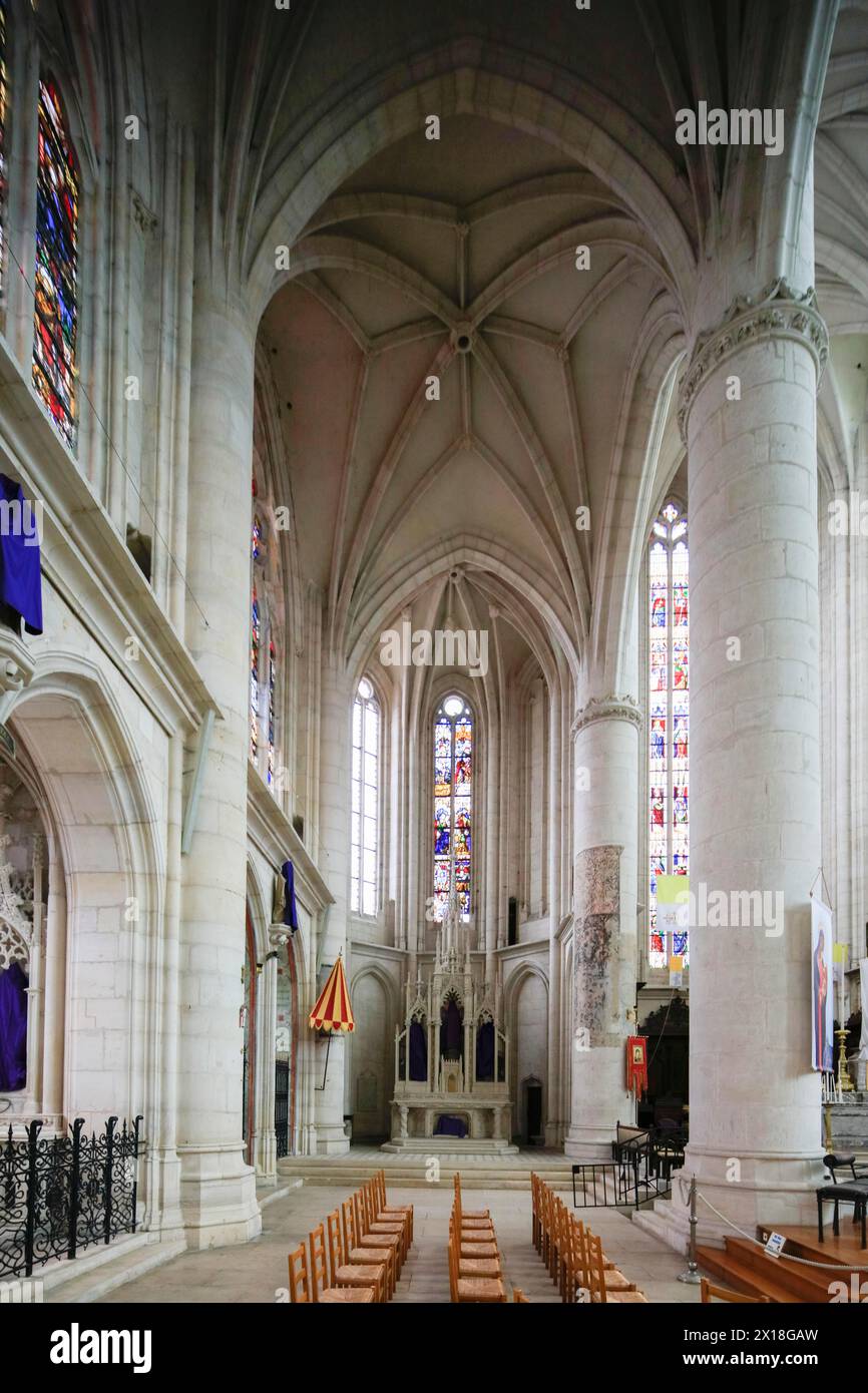 Basilica Basilique Saint-Nicolas-de-Port, dipartimento Meurthe-et-Moselle, Lorena, regione Grand Est, Francia, Europa Foto Stock