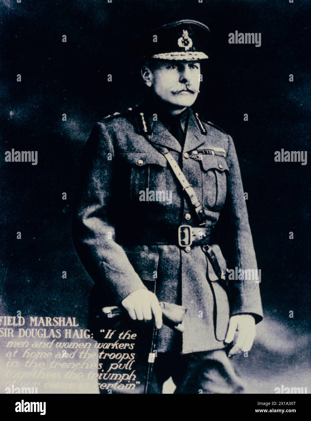 Field Marshall Sir Douglas Haig, comandante in capo delle forze britanniche in Francia, 1915 Foto Stock