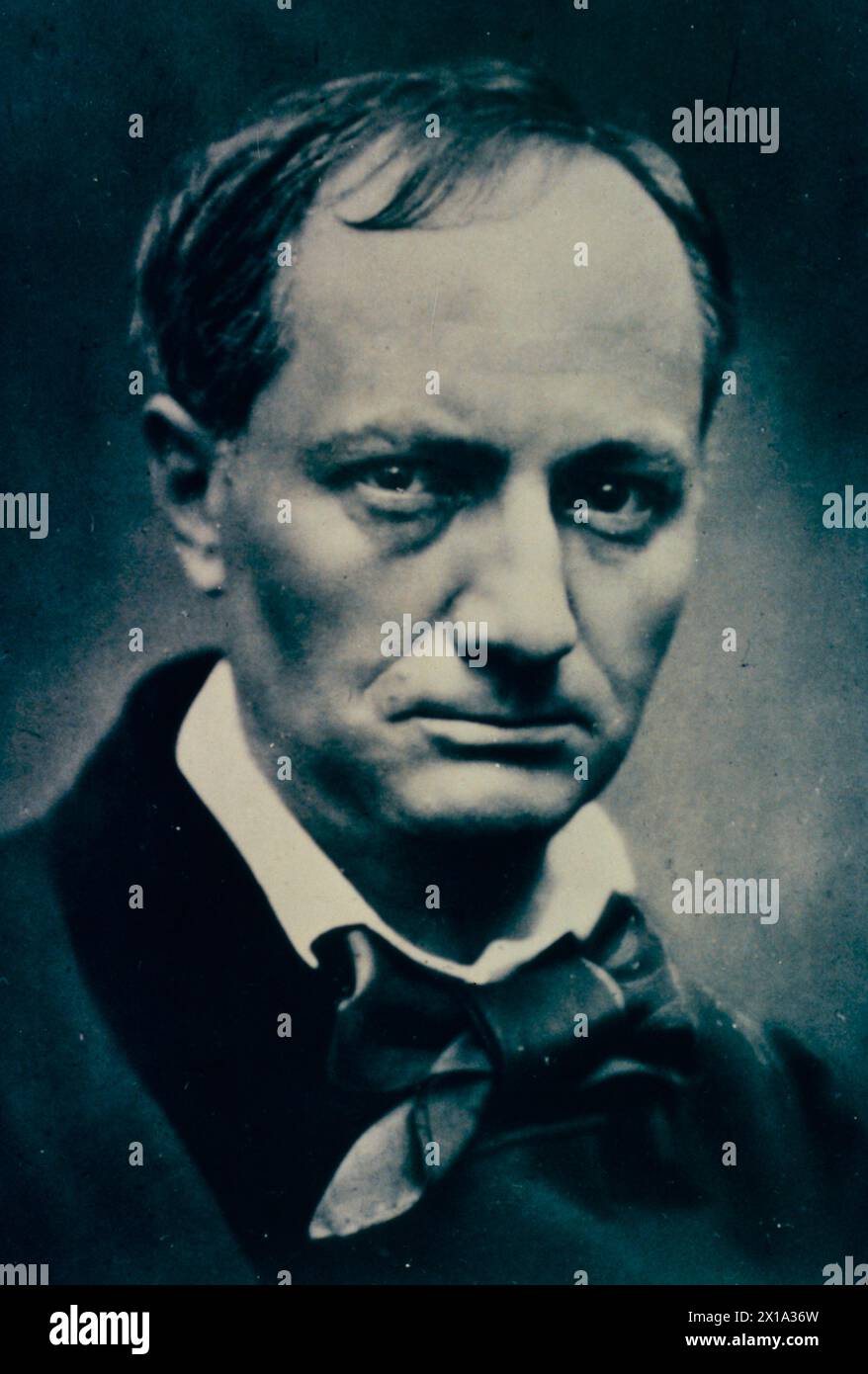 Ritratto del poeta francese Charles Baudelaire, 1863 Foto Stock