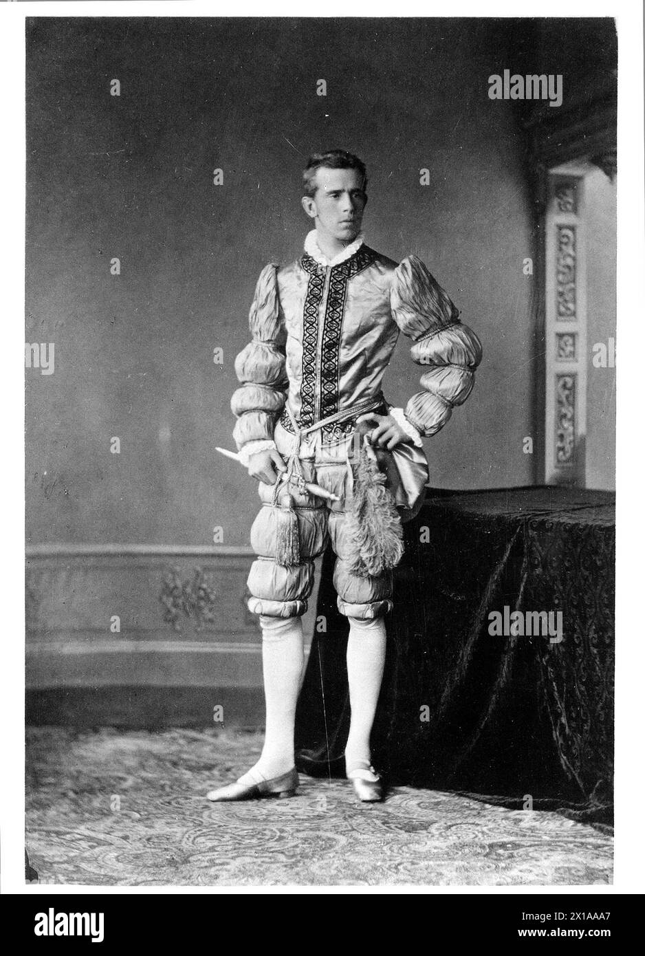 Rodolfo, principe ereditario d'Austria, costume design come Carlo V, 1879 - 18790101 PD0080 - Rechteinfo: Rights Managed (RM) Foto Stock