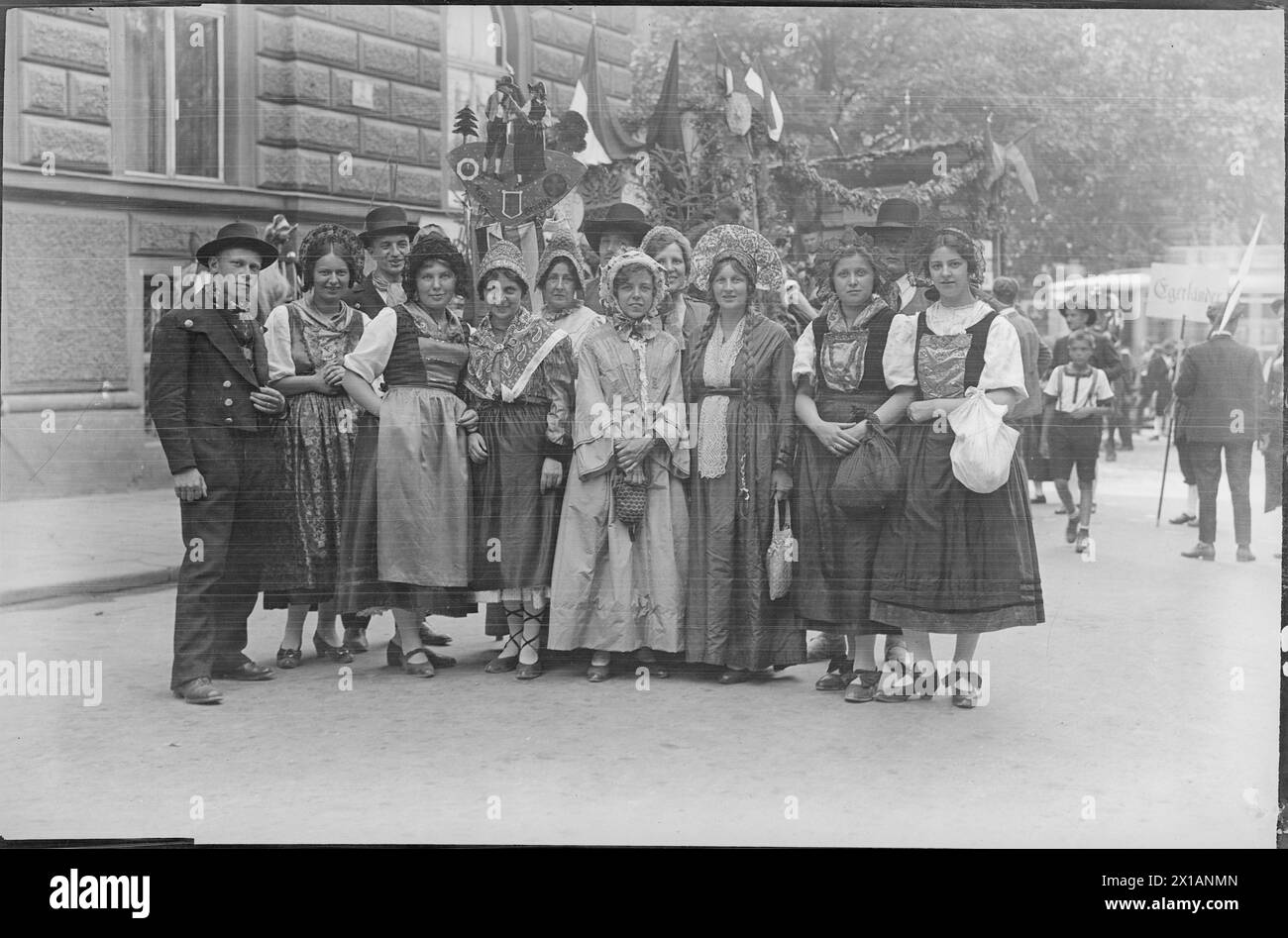 Singer Parade Vienna 1928, Waldviertel team, 1928 - 19280101 PD5658 - Rechteinfo: Rights Managed (RM) Foto Stock