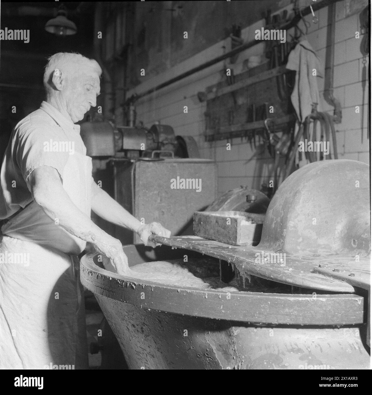 Butcher's, azienda del grande macellaio Joseph Ziegler a Vienna 4, via principale Wiedner 76, 1947 - 19470101 PD1102 - Rechteinfo: Rights Managed (RM) Foto Stock