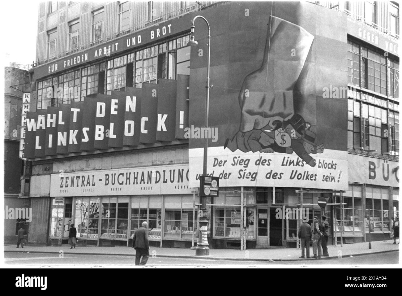 Poster per le elezioni legislative, 1949 - 19490101 PD1462 - Rechteinfo: Diritti gestiti (RM) Foto Stock