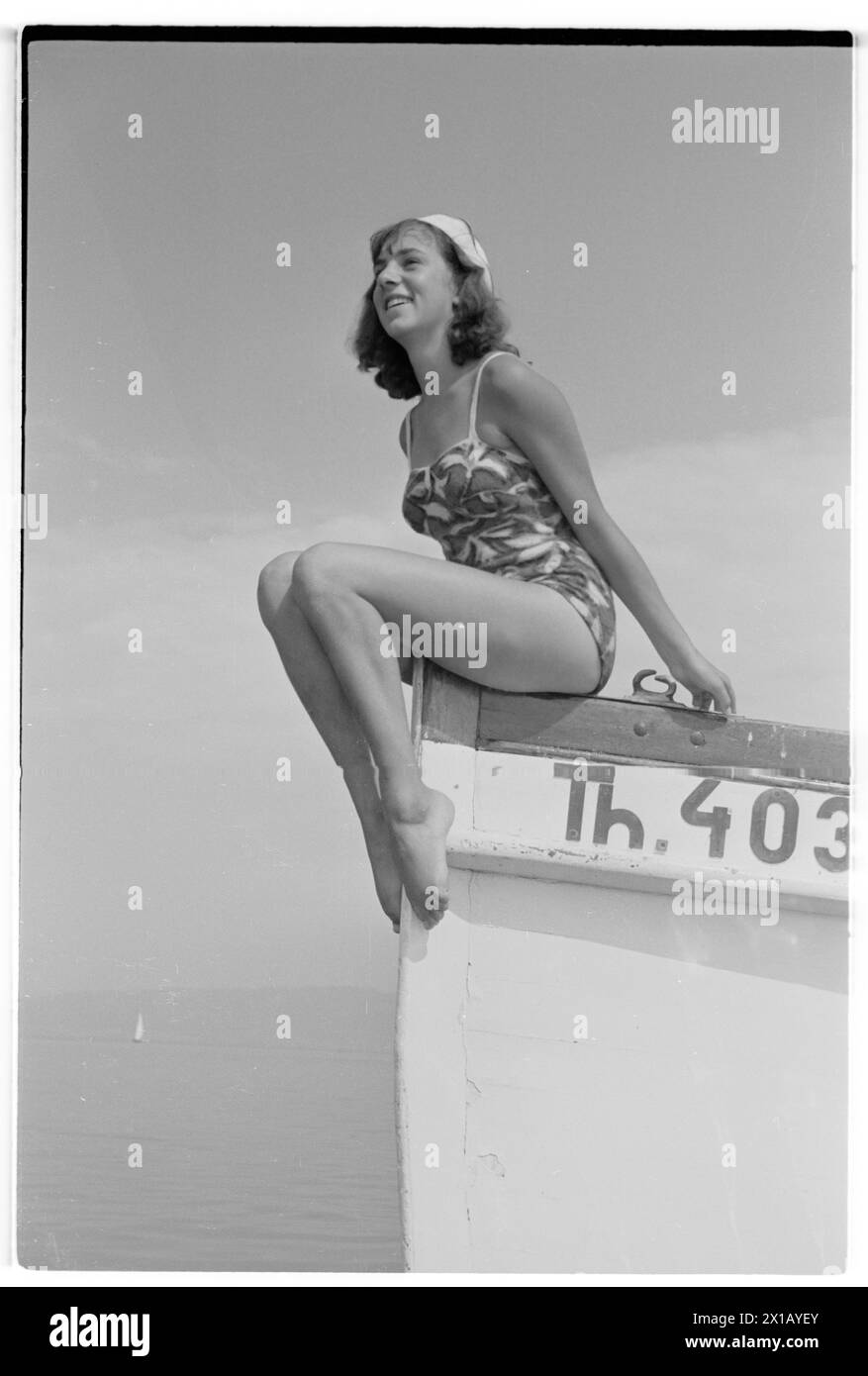 Lago di Costanza, 01.08.1949 - 19490801 PD0144 - Rechteinfo: Rights Managed (RM) Foto Stock