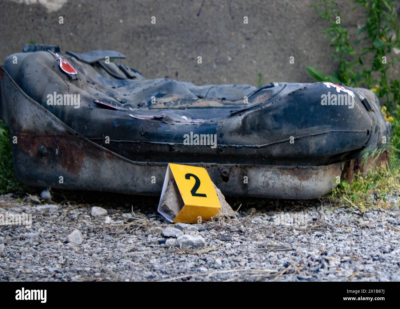 Combattere il crimine una scena alla volta Foto Stock