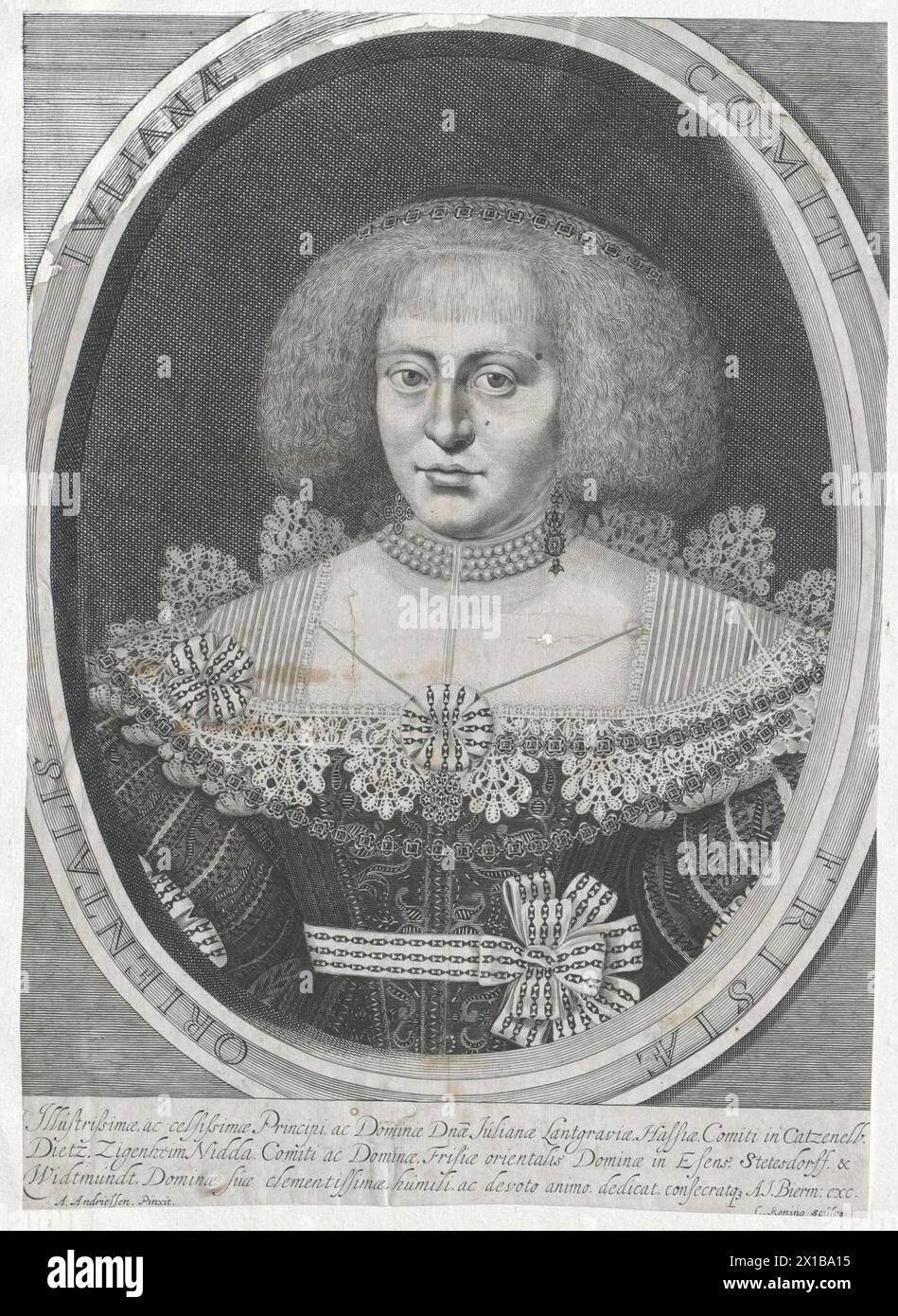 Juliane, Contessa di Nassau-Siegen, - 19830422 PD24397 - Rechteinfo: Rights Managed (RM) Foto Stock