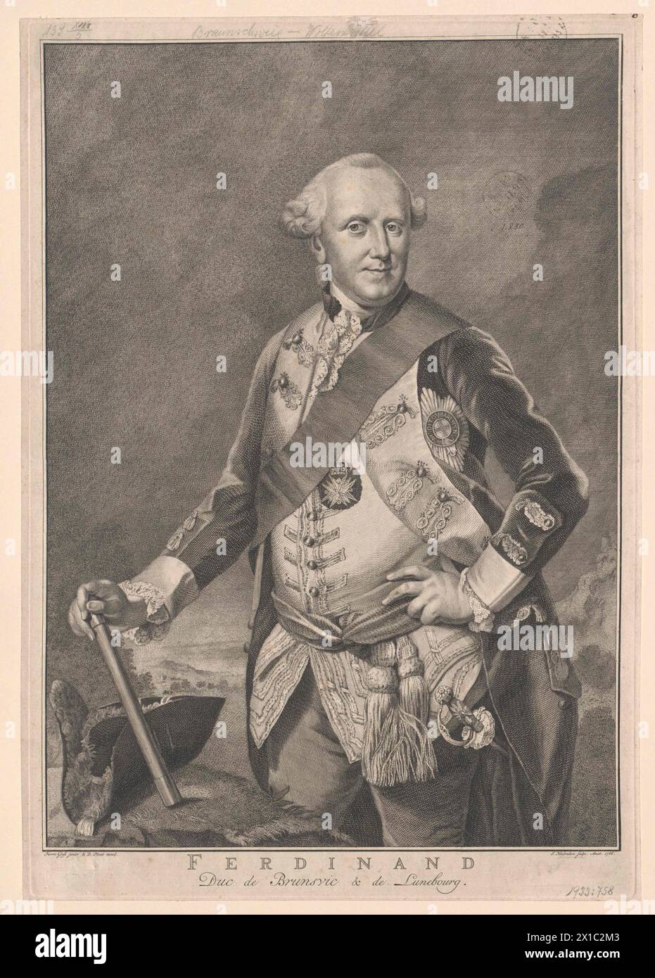 Ferdinando, Duca di Brunswick-Wolfenbuettel, - 19830422_PD19009 - Rechteinfo: Diritti gestiti (RM) Foto Stock