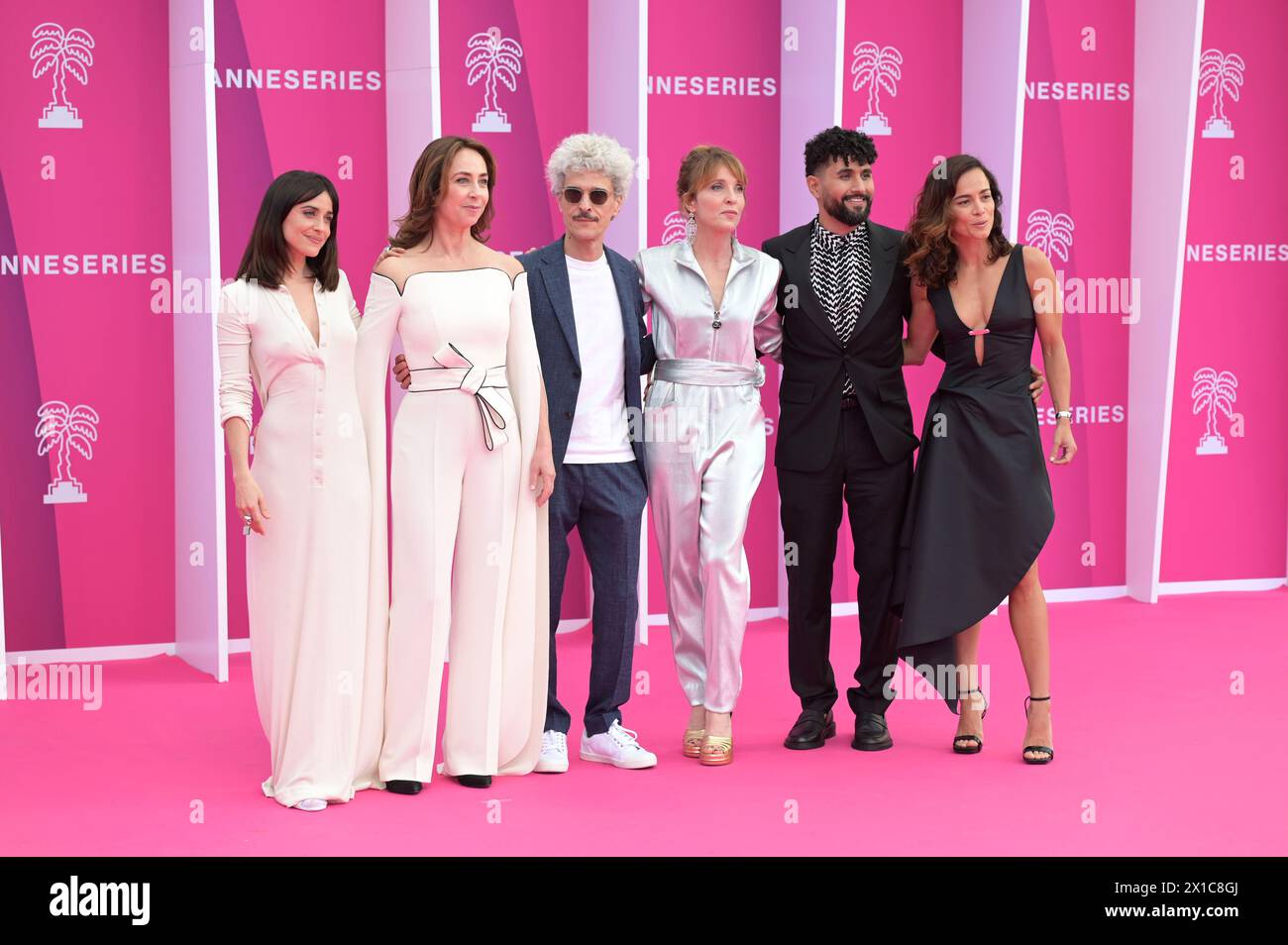 La cerimonia di apertura del 7° Festival Internazionale di Canneseries il 5 aprile 2024 a Cannes, Francia. Foto Stock