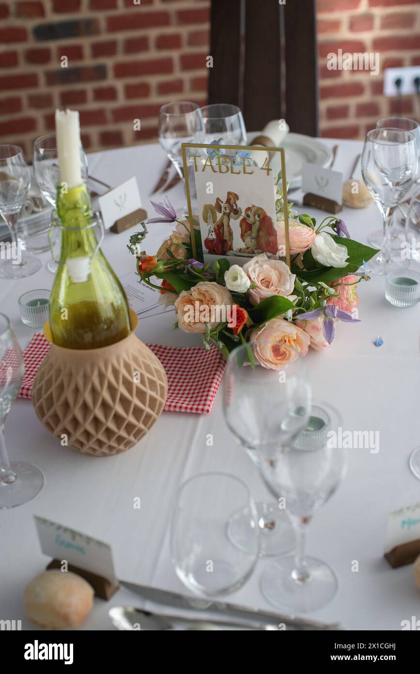 cerimonie di decorazione mariage Foto Stock