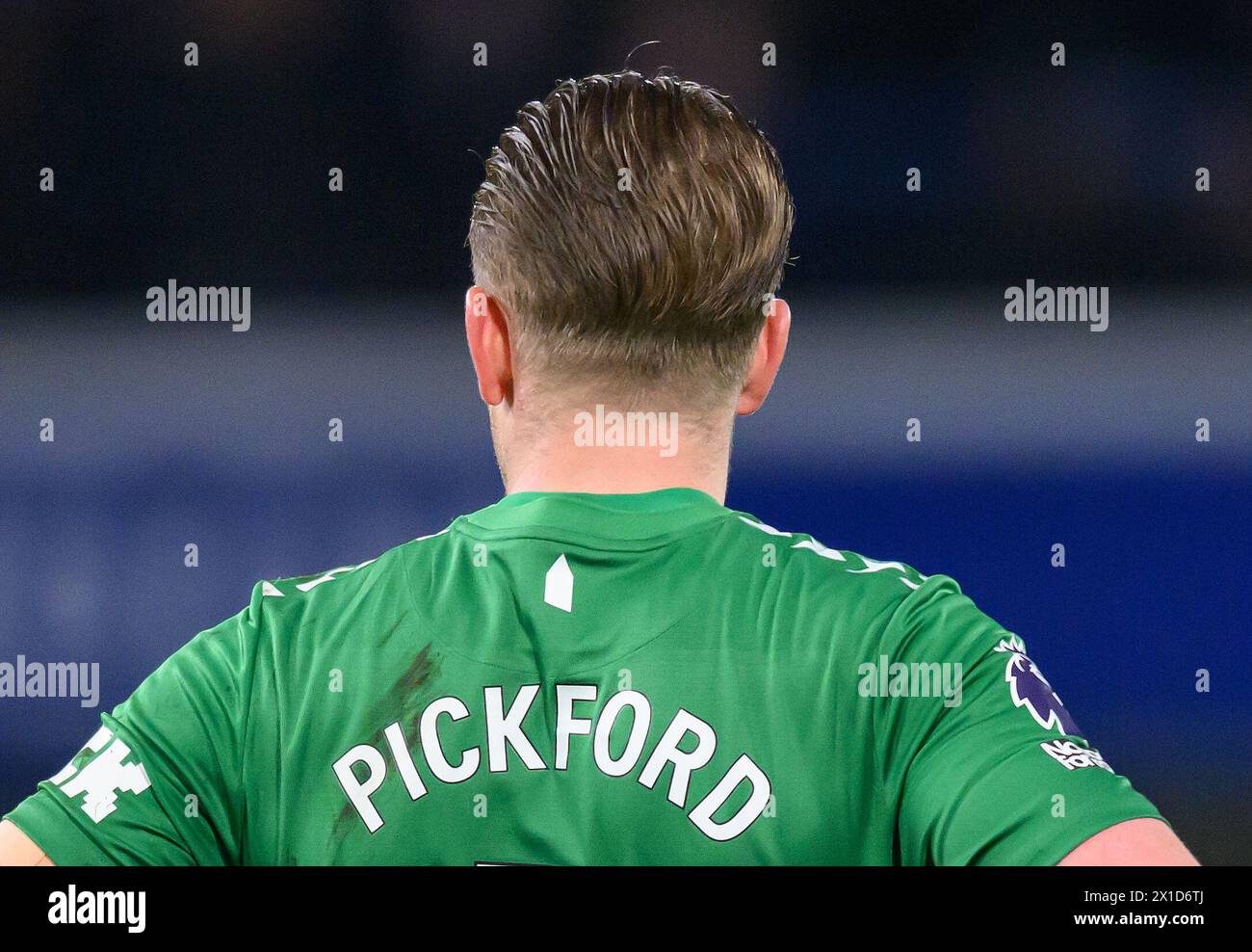 Chelsea contro Everton - Premier League - Stamford Bridge. Portiere dell'Everton, Jordan. 15 aprile 2024. Pickford. Crediti immagine: Mark Pain/Alamy Live News Foto Stock