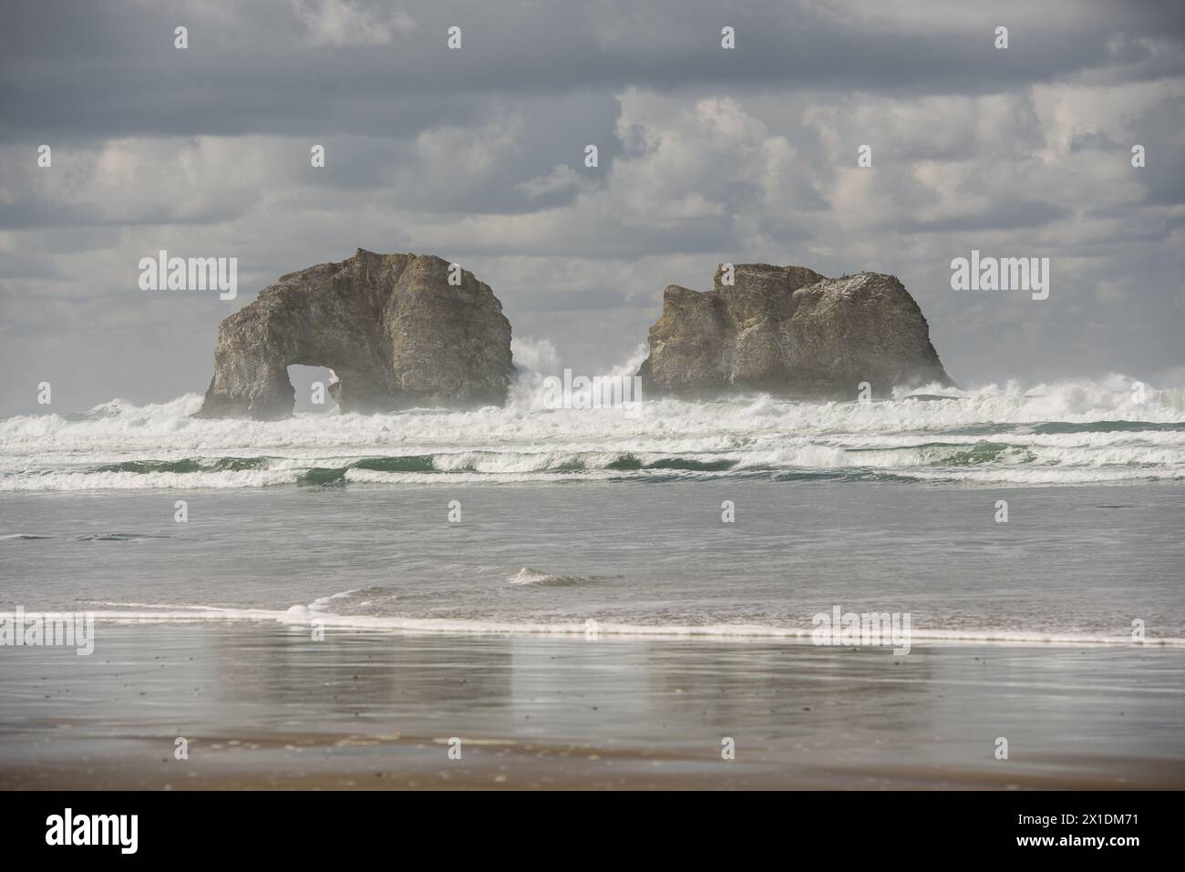 Twin Rocks Foto Stock