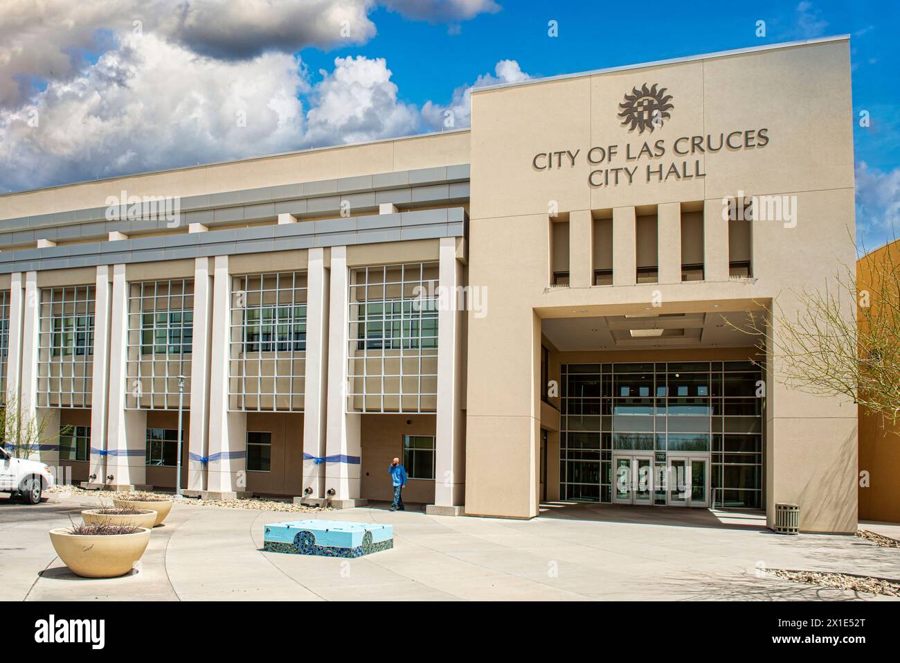 Edificio municipale della città di Las Cruces nel New Mexico Foto Stock