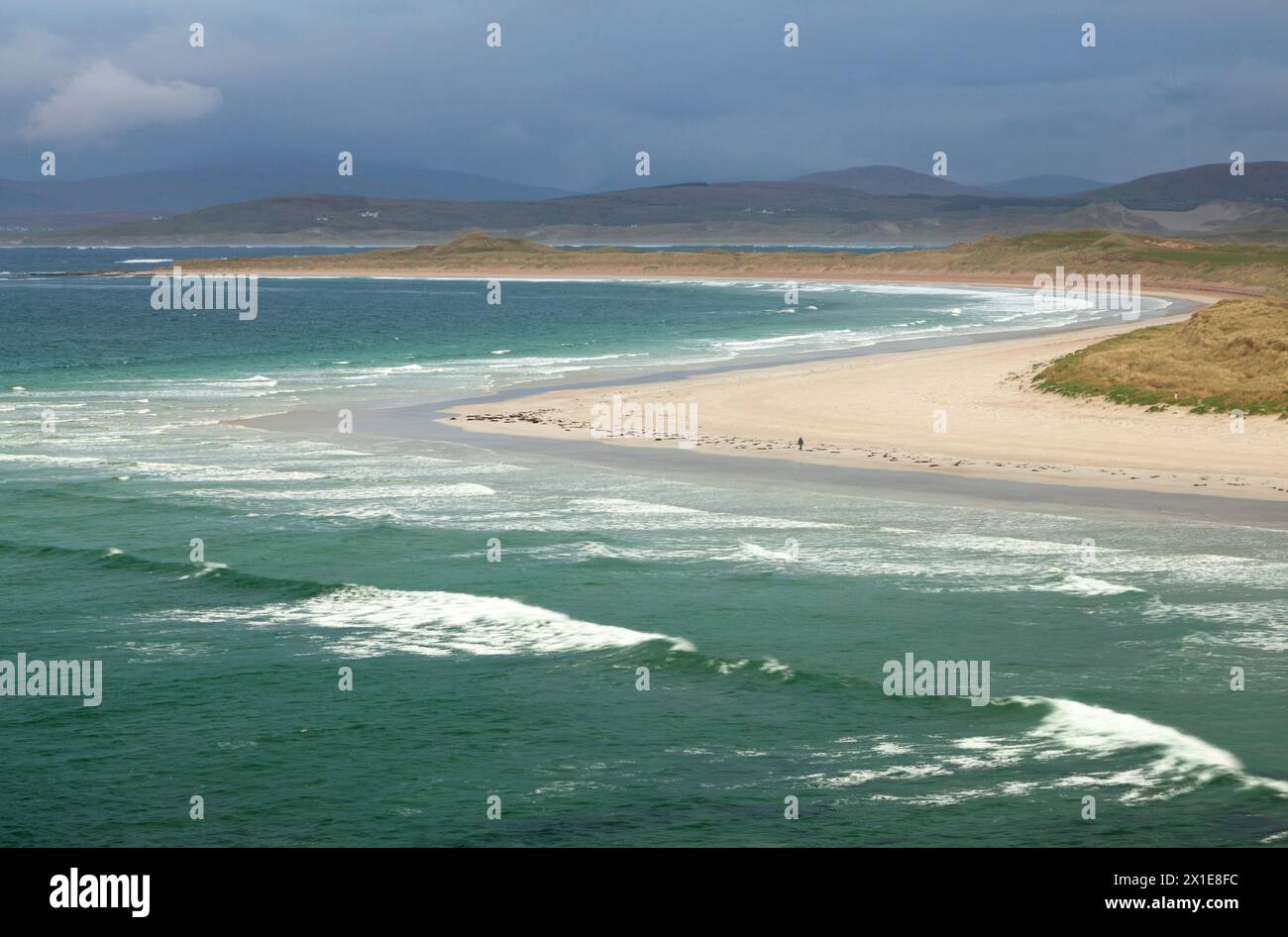 Narin o Portnoo Beach sulla Wild Atlantic Way a Donegal, in Irlanda, in Europa Foto Stock