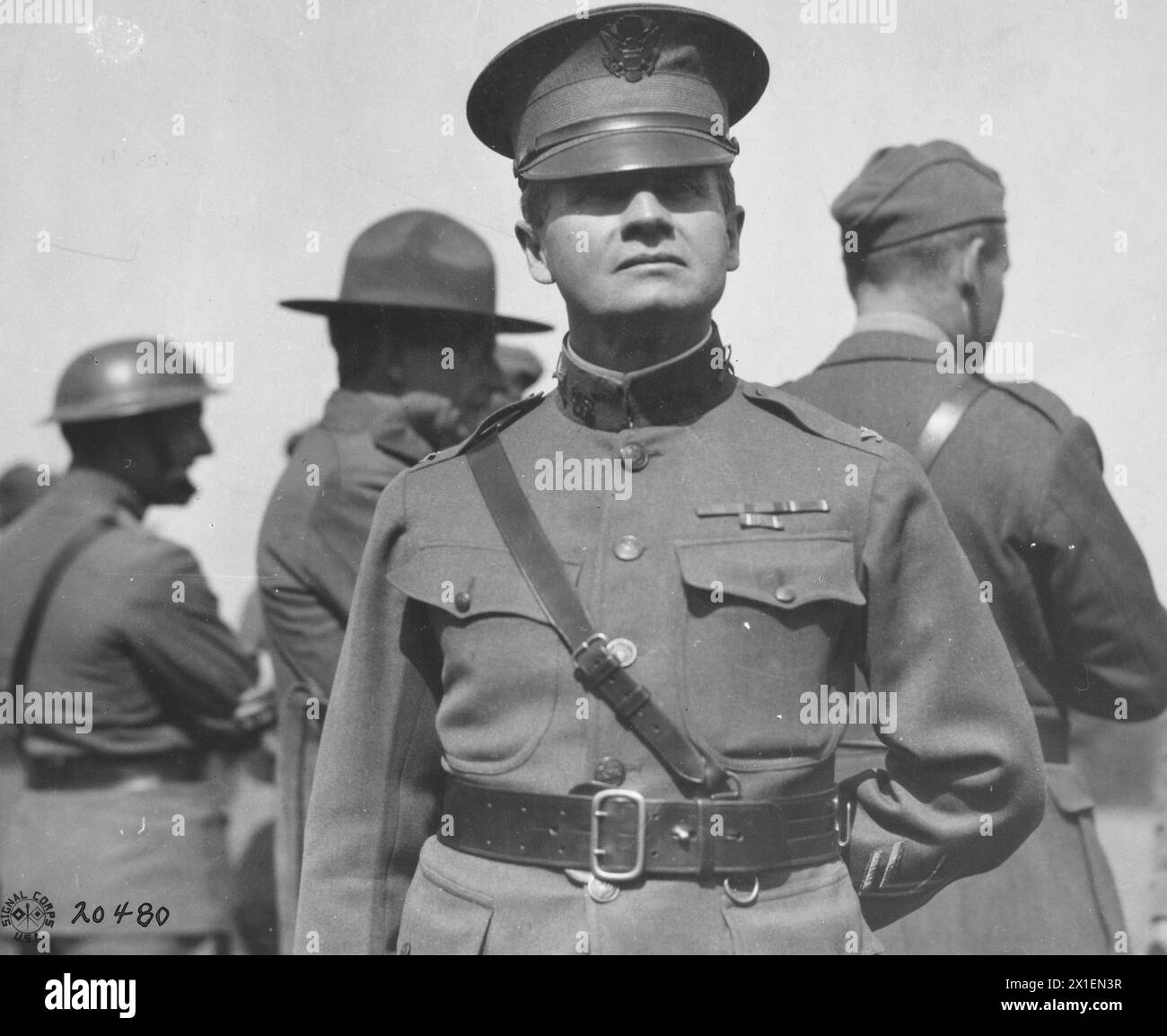 Colonnello Paul B. Malone (soprannome: 'Seguimi Malone.' Un membro della 23a fanteria CA. 1918 Foto Stock