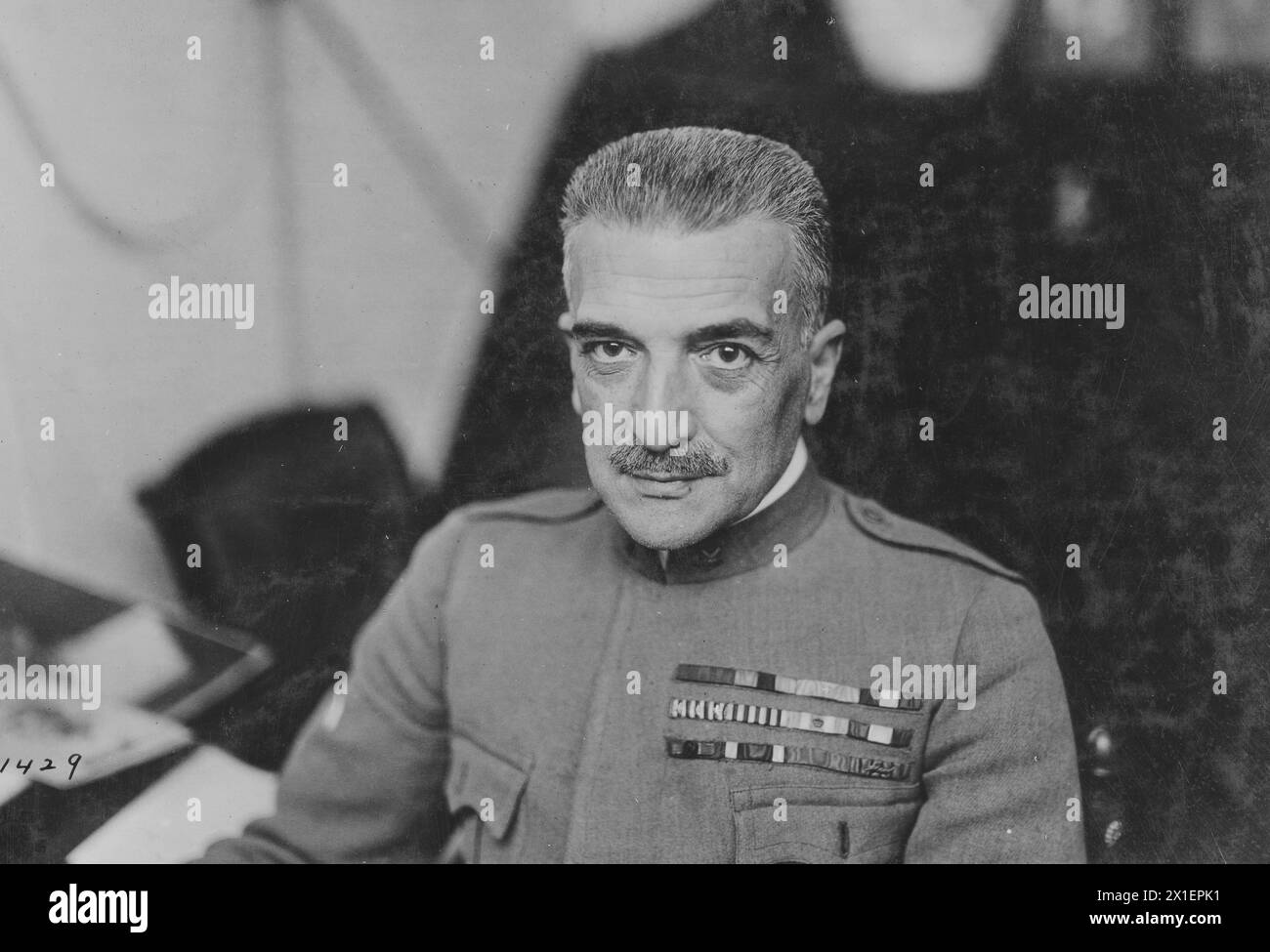 Ritratto del generale Diaz, comandante generale del Regio Esercito Italiano ca. 1919 Foto Stock