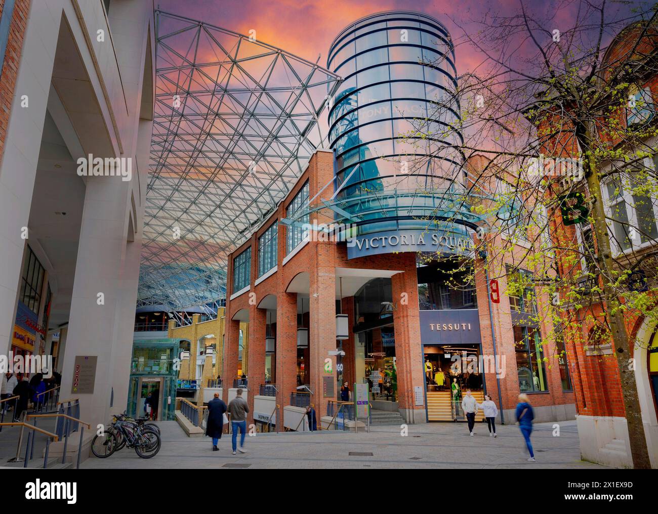 Victoria Square Shopping Centre, Belfast Foto Stock