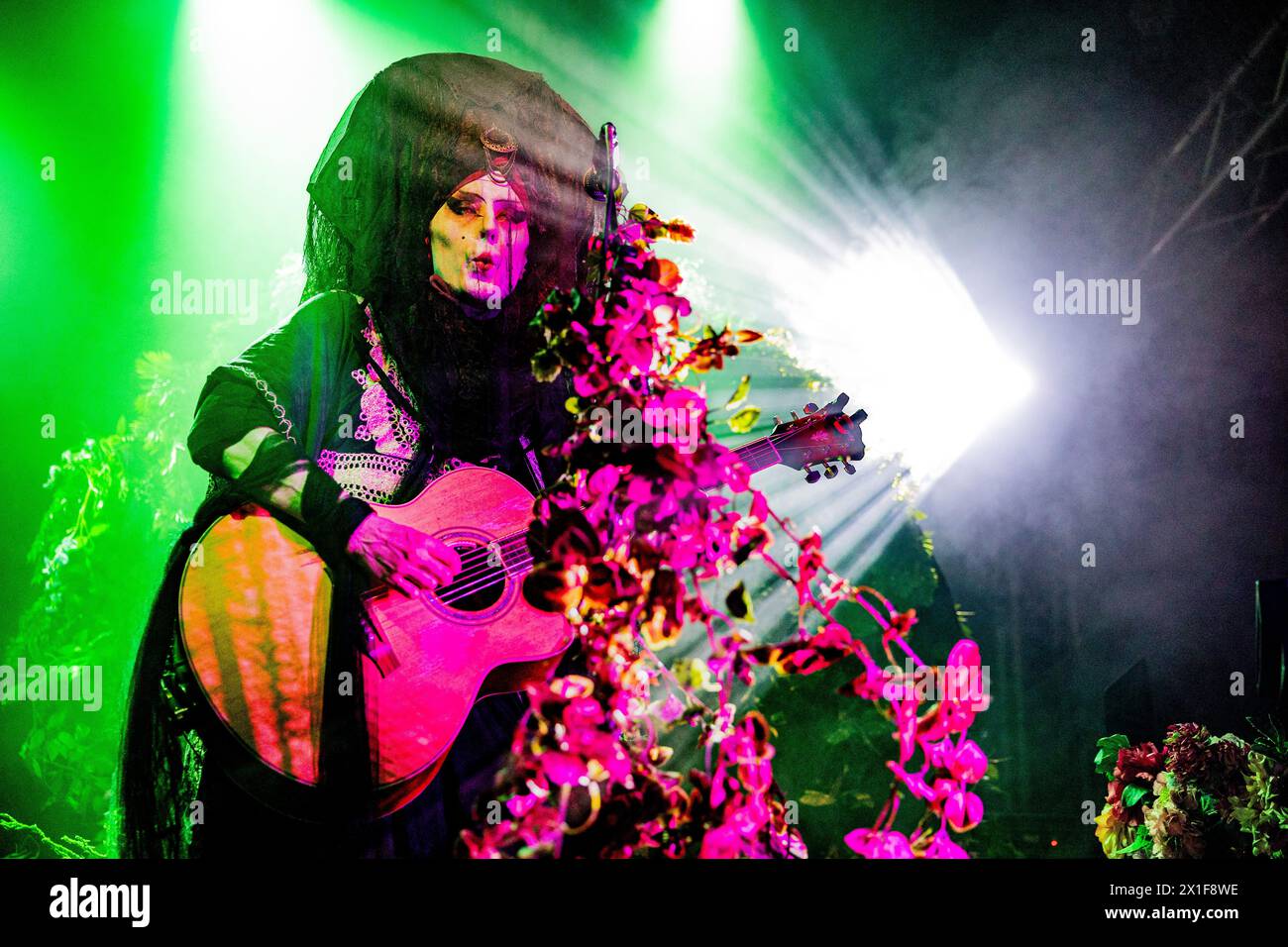 Italia 14 aprile 2024 Jonathan Hultén - cantante di Tribolazione - live al Circolo Magnolia Milano © Andrea Ripamonti / Alamy Foto Stock