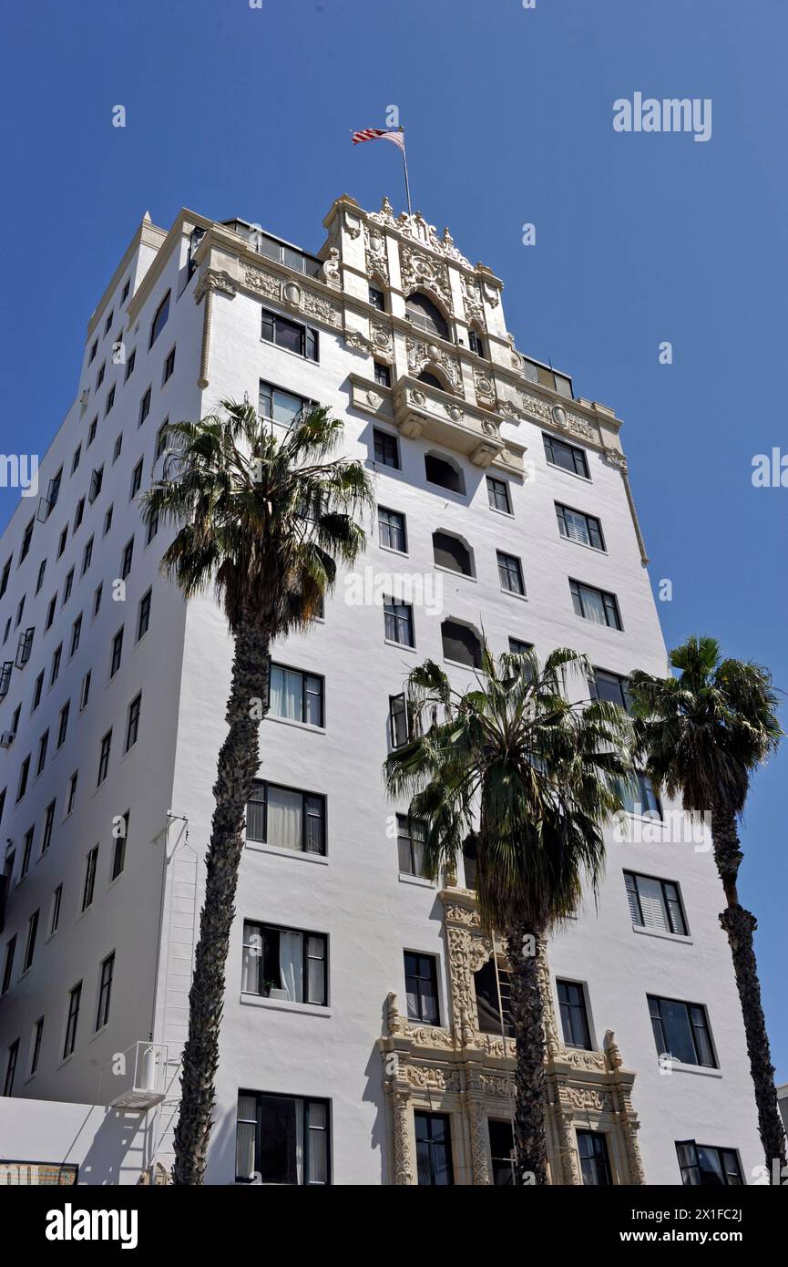 Lafayete Apartments, art deco, architettura, Long Beach, California, STATI UNITI Foto Stock