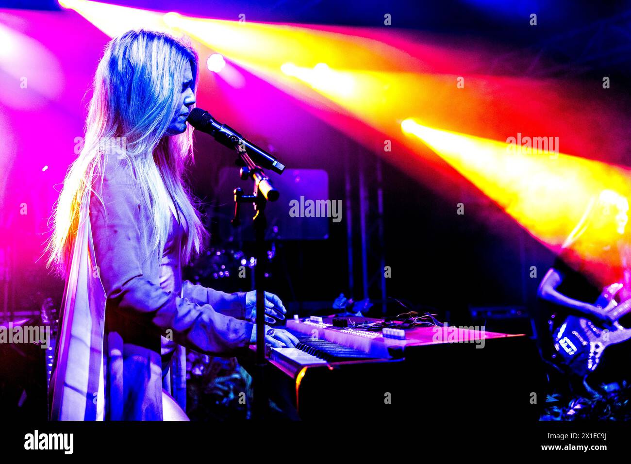 Italia 14 aprile 2024 Myrkur - Amalie Bruun - live al Circolo Magnolia Milano © Andrea Ripamonti / Alamy Foto Stock