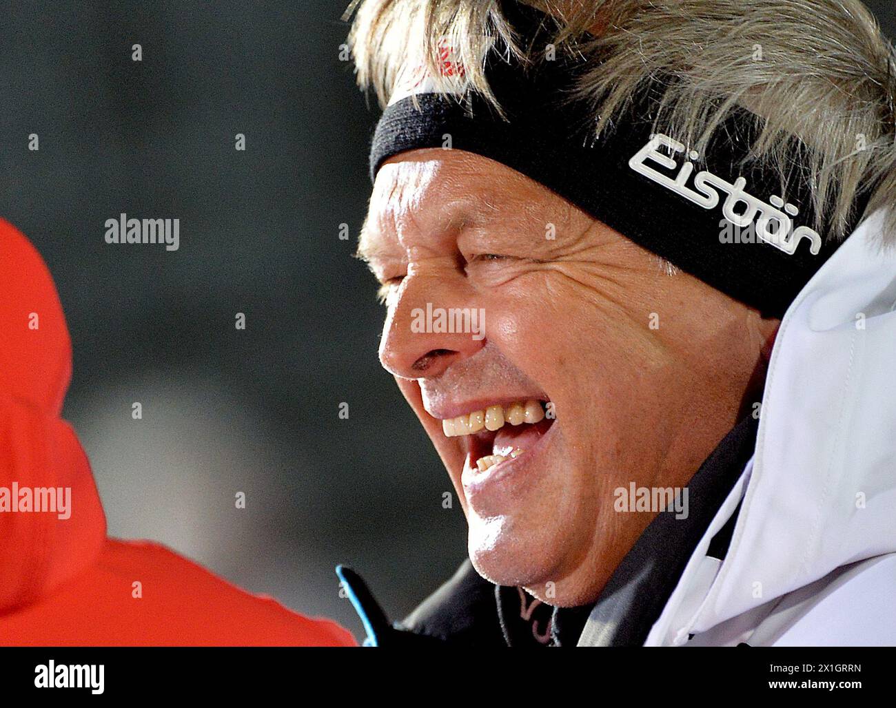 Hans Pum, Sportdirector Austrian Ski Federation durante il Parallelslalom, evento a squadre della Coppa del mondo di Sci Alpino FIS a Patscherkofel, Innsbruck, Austria il 2014/02/25. - 20140225 PD3519 - Rechteinfo: Diritti gestiti (RM) Foto Stock