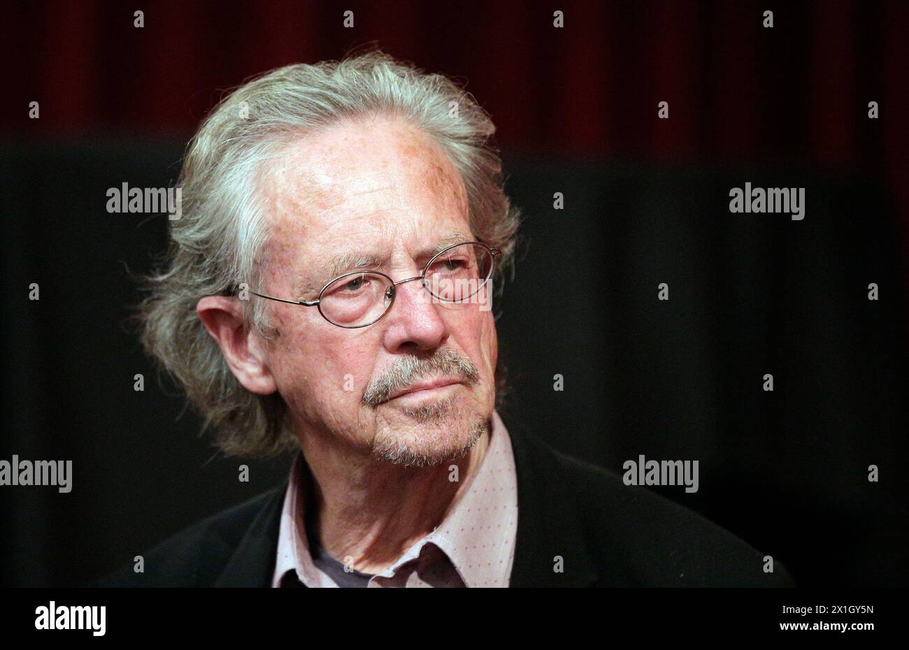 Lo scrittore Peter Handke visita il Metro Cinema di Vienna, Austria, il 16 ottobre 2014. - 20141016 PD3448 - Rechteinfo: Diritti gestiti (RM) Foto Stock