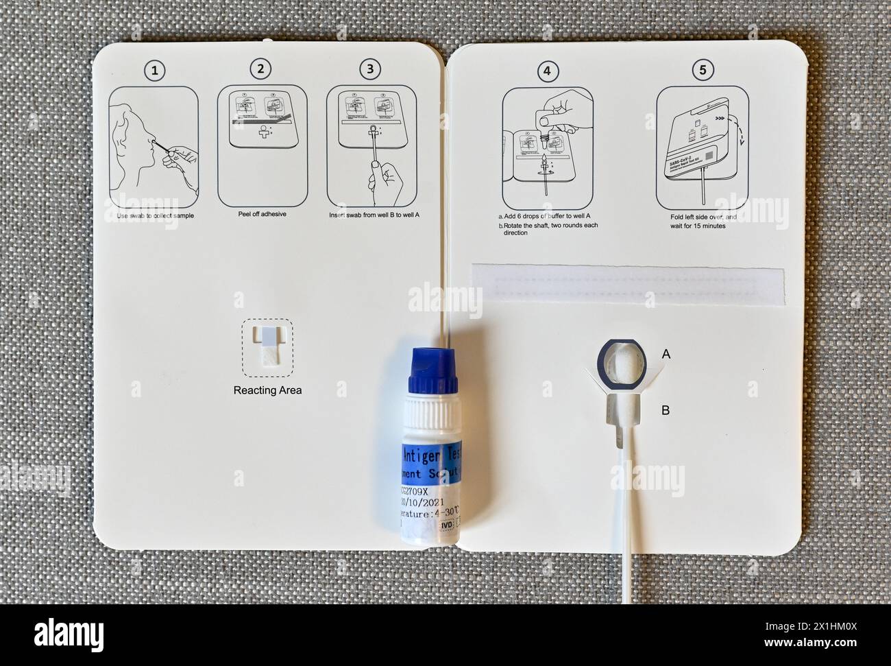 Presentazione del test antigenico rapido - 9 gennaio 2021 - 20210109 PD1899 - Rechteinfo: Rights Managed (RM) Foto Stock