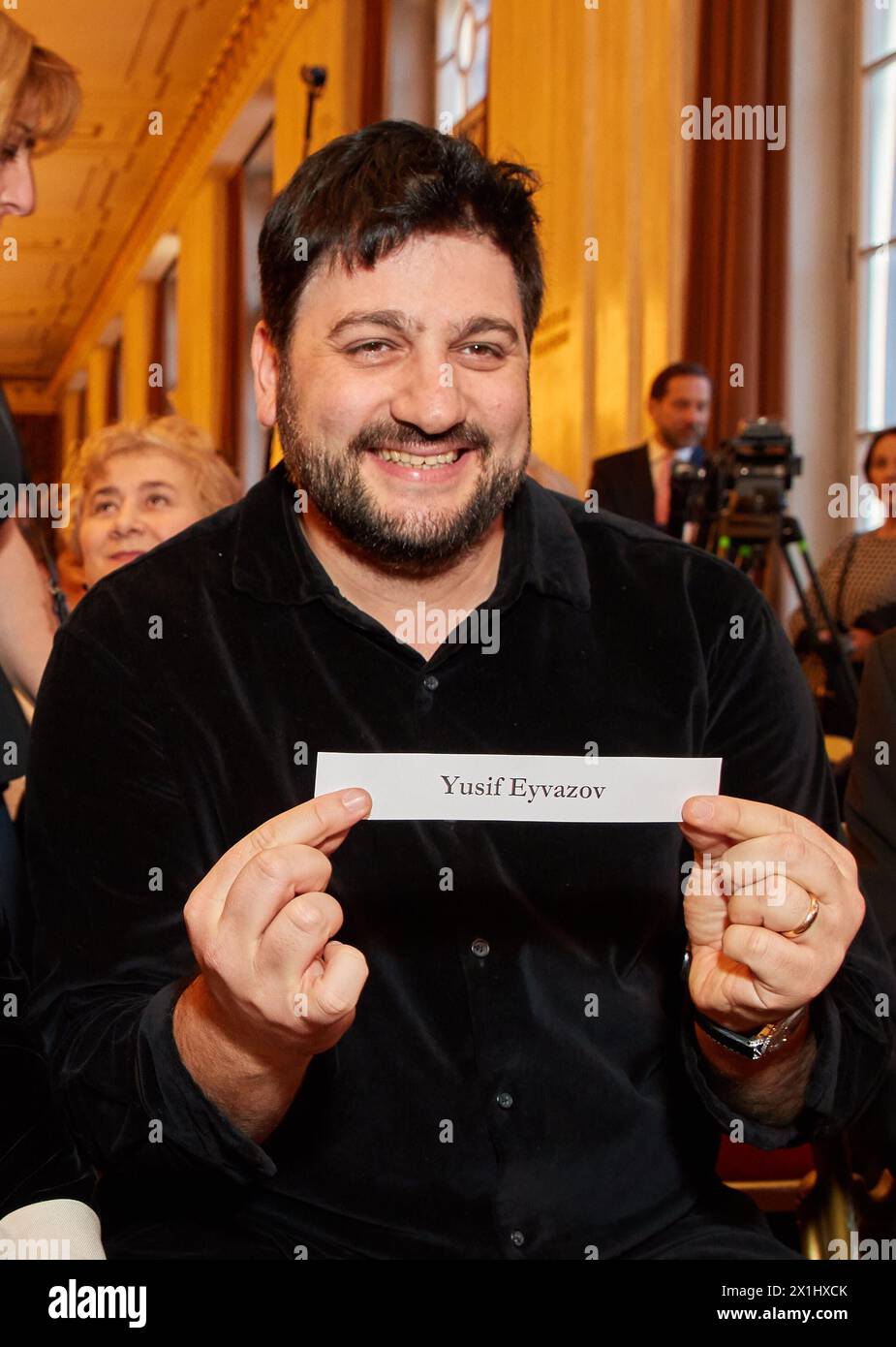 Anna Netrebko riceve il titolo onorario a Vienna, Austria, il 16 febbraio 2017. - 20170216 PD12567 - Rechteinfo: Rights Managed (RM) Foto Stock