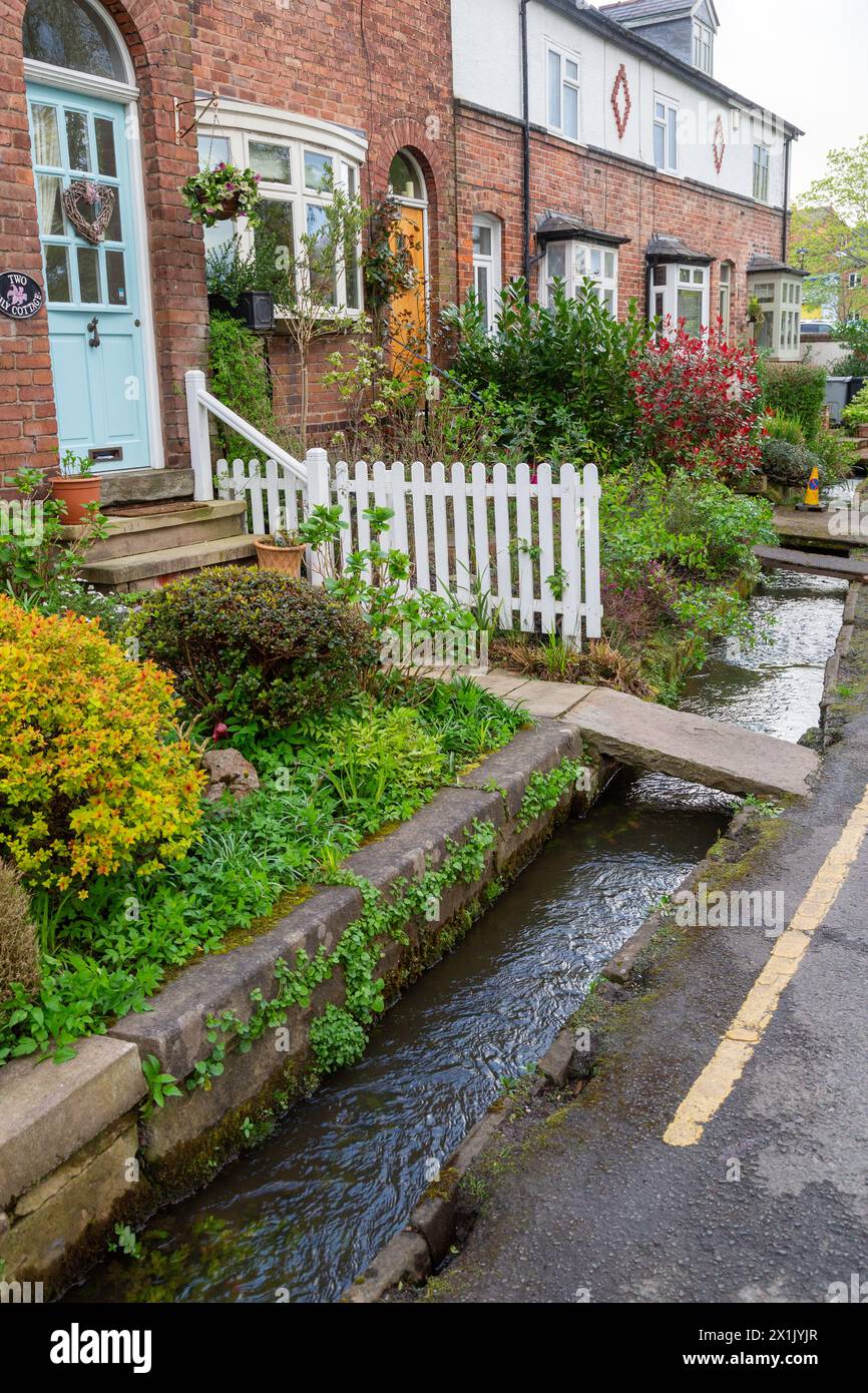L'attraversamento del fiume Lily da parte di re Canuto diede alla città il suo nome, "guado di Canute", in seguito Knutsford Foto Stock