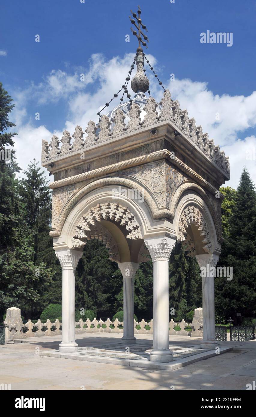 Cattedrale di Curtea de Arges, contea di Arges, Romania Foto Stock