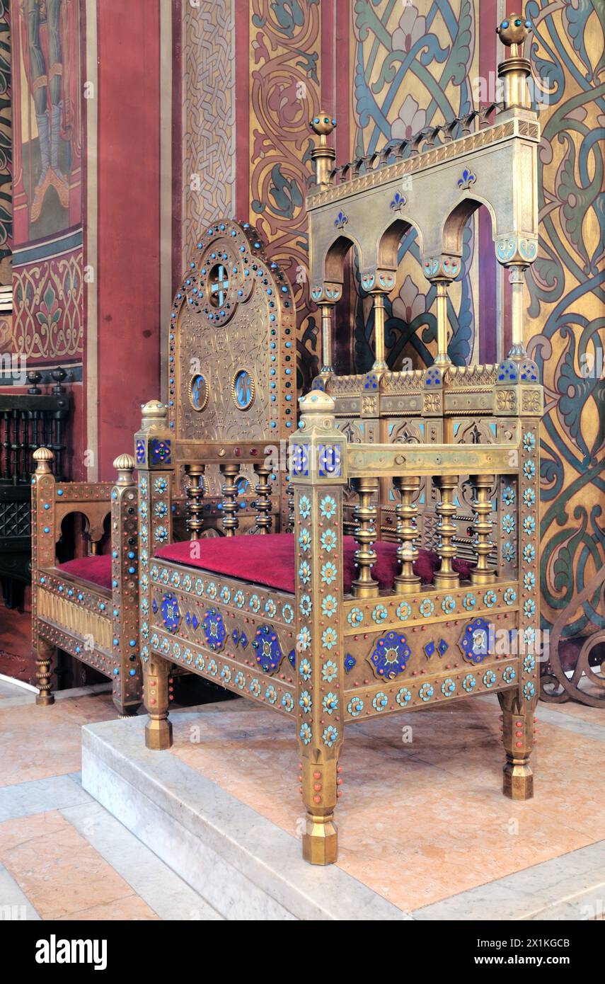 Cattedrale di Curtea de Arges, contea di Arges, Romania Foto Stock