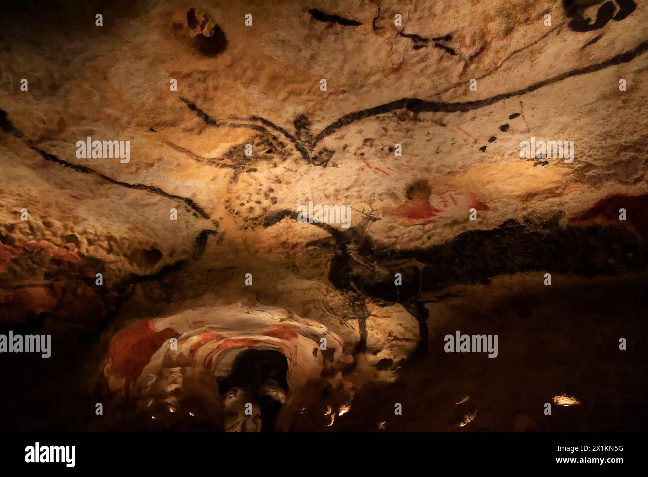 Lascaux IV, International Center for Cave Art (Centre International de l'art pariétal) presenta, tra le altre cose, un facsimile completo di tutti i Foto Stock