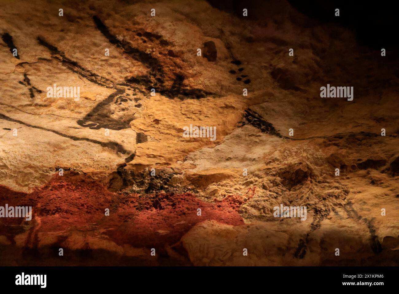 Lascaux IV, International Center for Cave Art (Centre International de l'art pariétal) presenta, tra le altre cose, un facsimile completo di tutti i Foto Stock