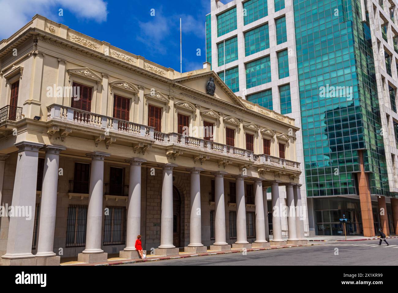 Ex ufficio del governo nazionale, Independence Sqaure, Montevideo, Uruguay, Sud America Foto Stock