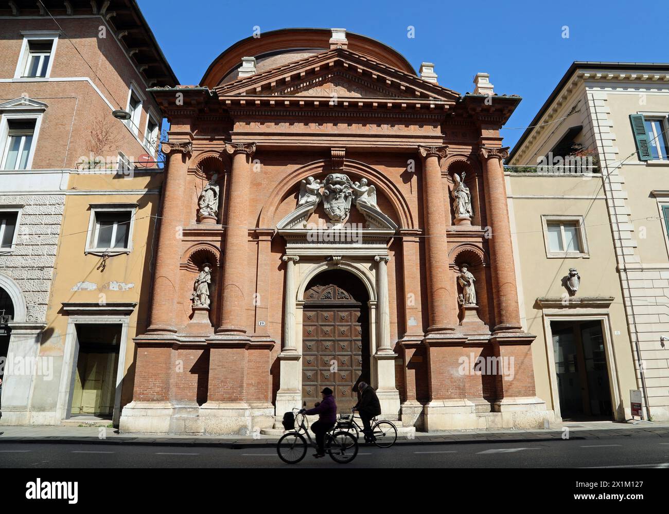 Chiesa di San Carlo Borromeo a Ferrara, nell'Italia settentrionale Foto Stock