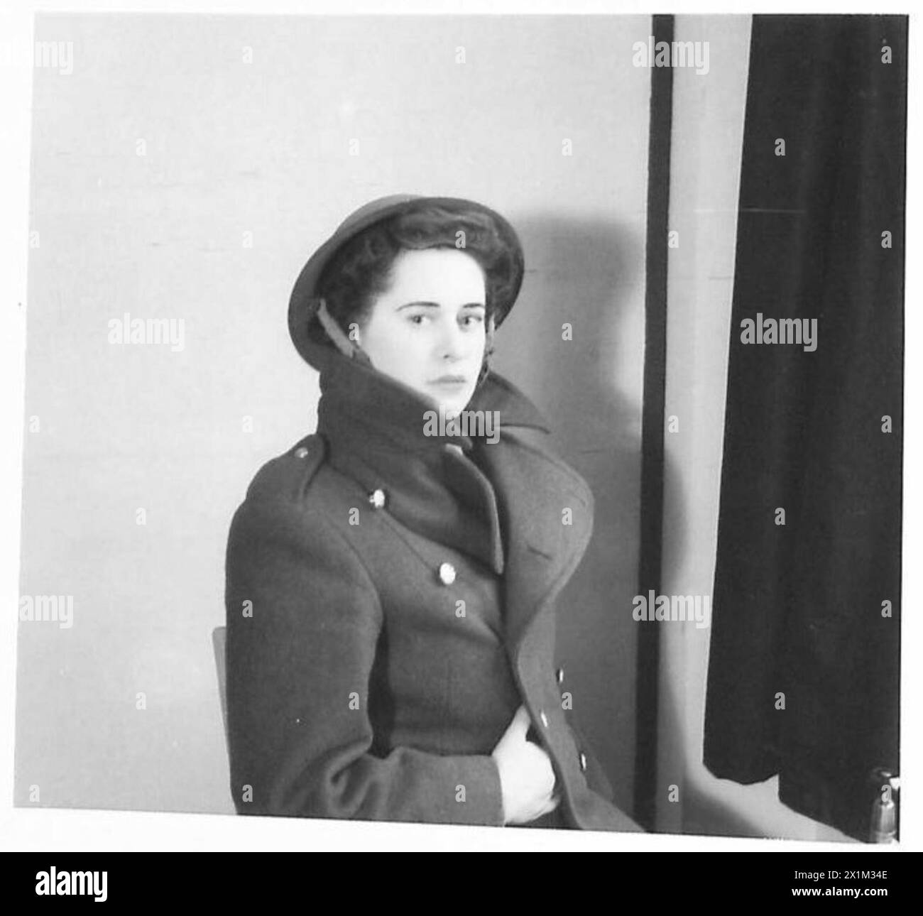 Il Medovnic privato è fotografato come parte del personale A.T.S. all'interno dell'esercito britannico. Foto Stock