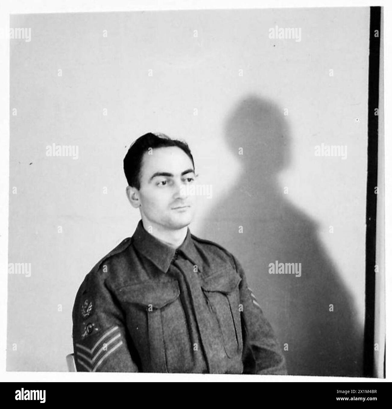 CAMERAMEN NCO PER M.E. - Sgt. Berman, NCO., cameraman per M.e, British Army Foto Stock