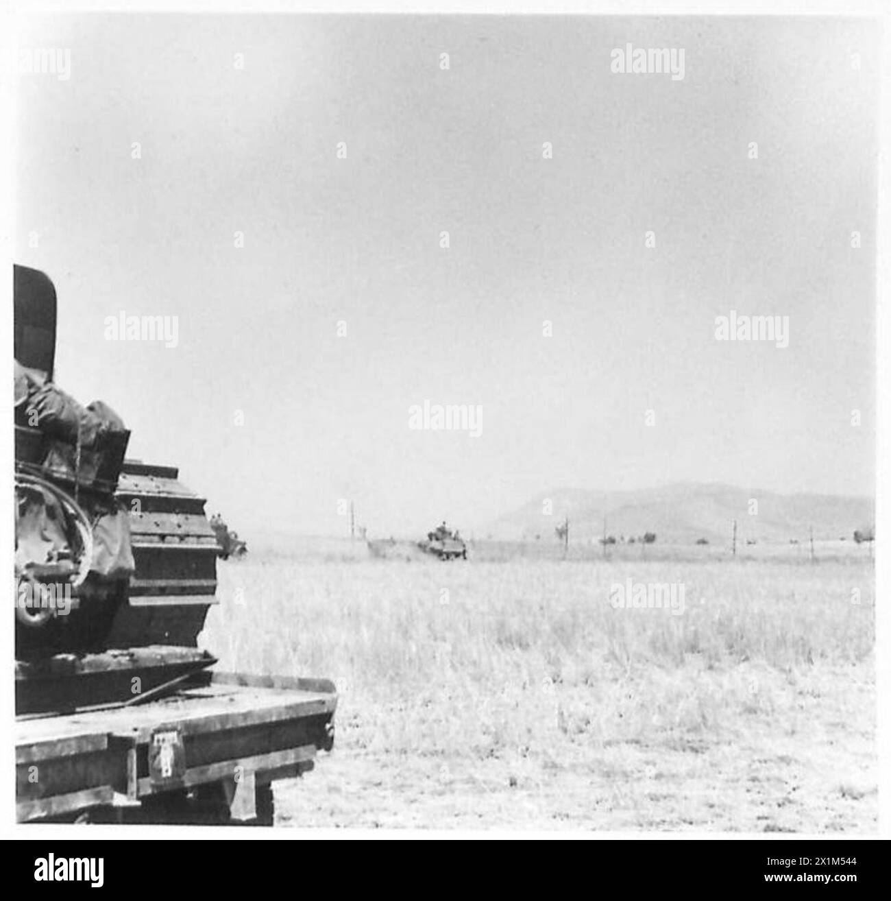 L'esercito britannico operò in vari terreni rurali siciliani durante le campagne in Nord Africa, Italia, Balcani e Austria dal 1942 al 1946. Foto Stock