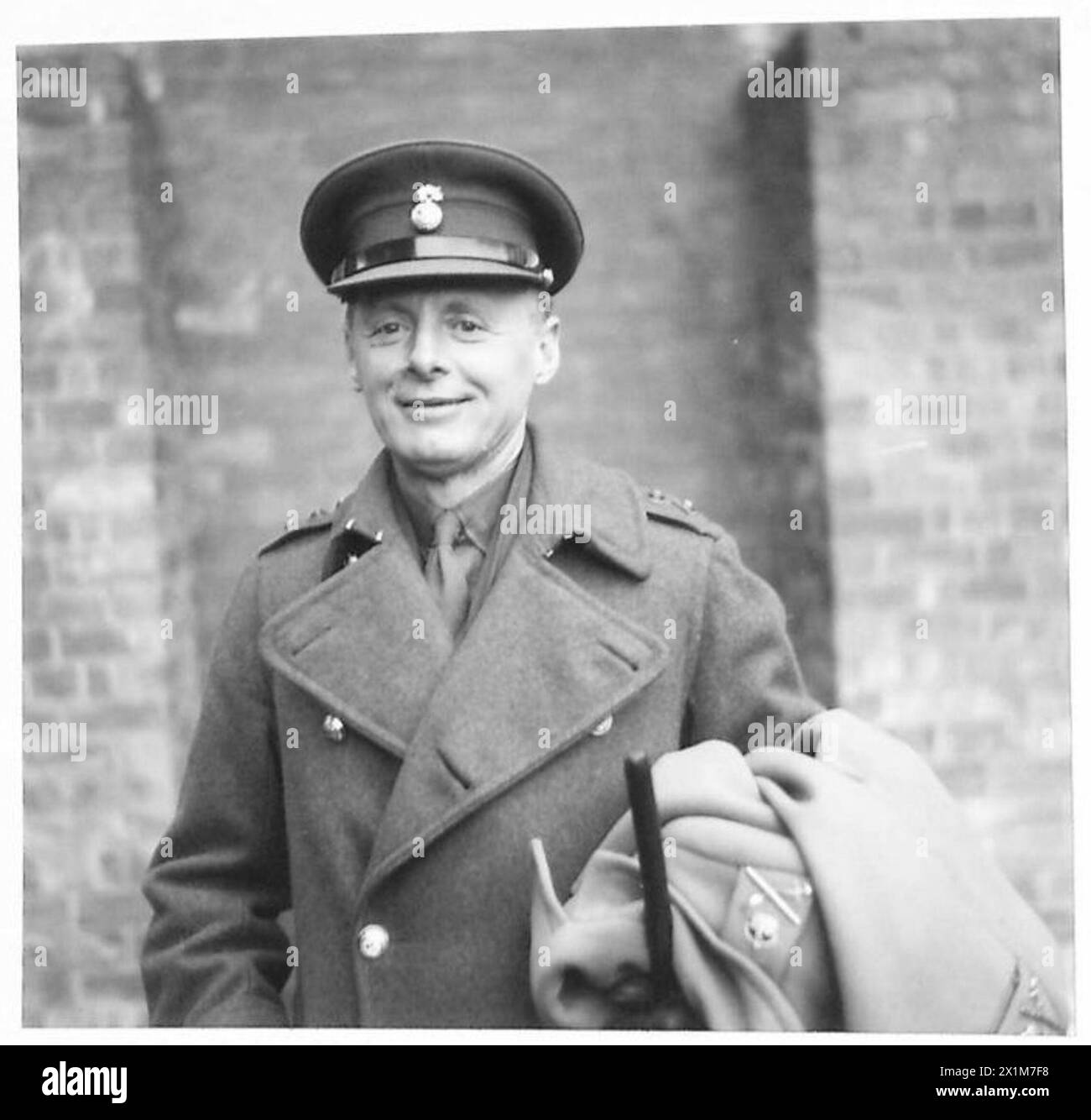 Negativo - Capitano F.R. Dore, Royal Northumberland Fusiliers, ADC a GOC-in-C., BTNI, British Army Foto Stock