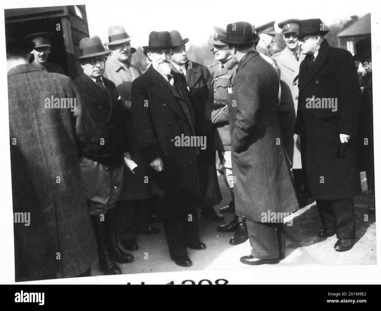 I proprietari di giornali francesi visitano le strutture del Royal Army Medical Corps ad Aldershot, British Army. Foto Stock