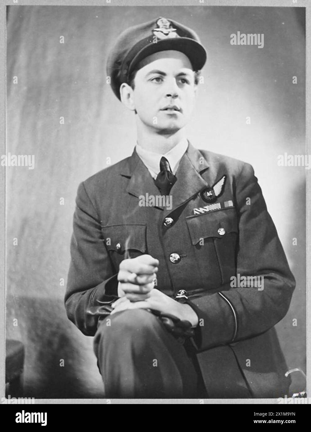 CAPO DI SQUADRA E.R. LACEY, D.S.O. - 15148 foto emessa nel 1944, Royal Air Force Foto Stock