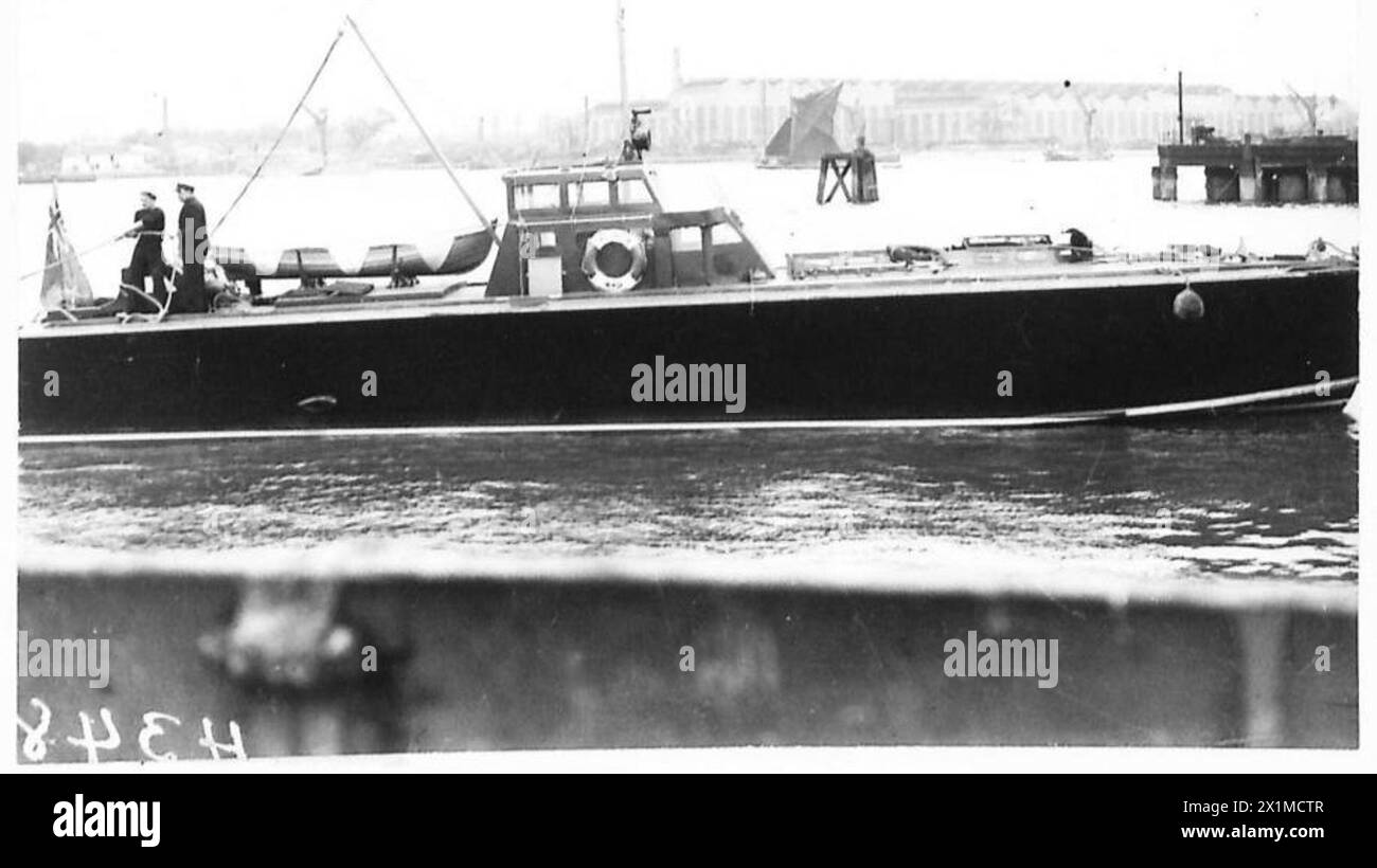 Una nave della flotta del Dipartimento della Guerra è di stanza a Woolwich, in rappresentanza delle operazioni marittime e della logistica dell'esercito britannico. Foto Stock