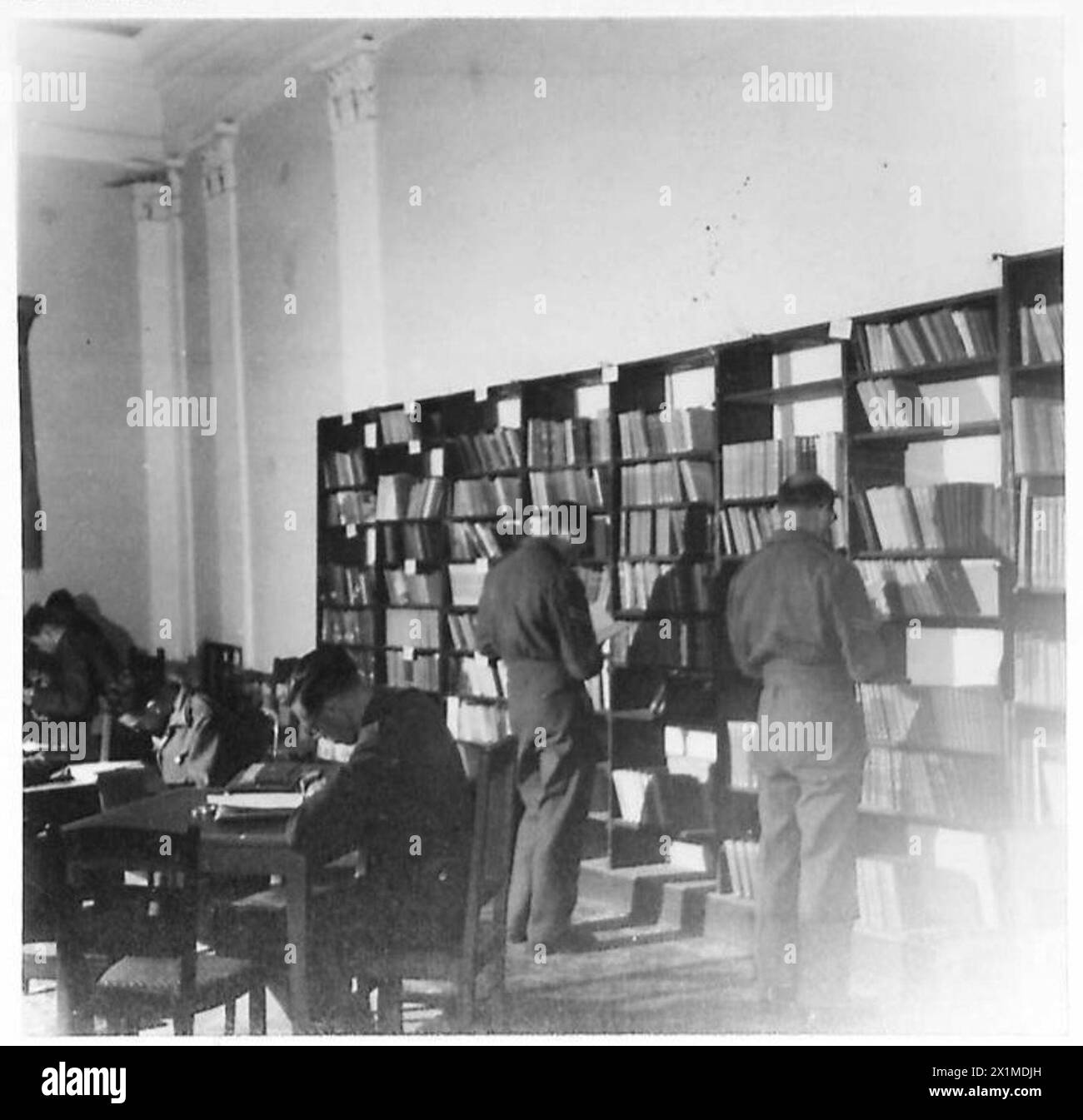 La Biblioteca dell'Army Formation College fornisce libri e materiali di riferimento per la formazione e l'istruzione del personale dell'esercito britannico. Foto Stock