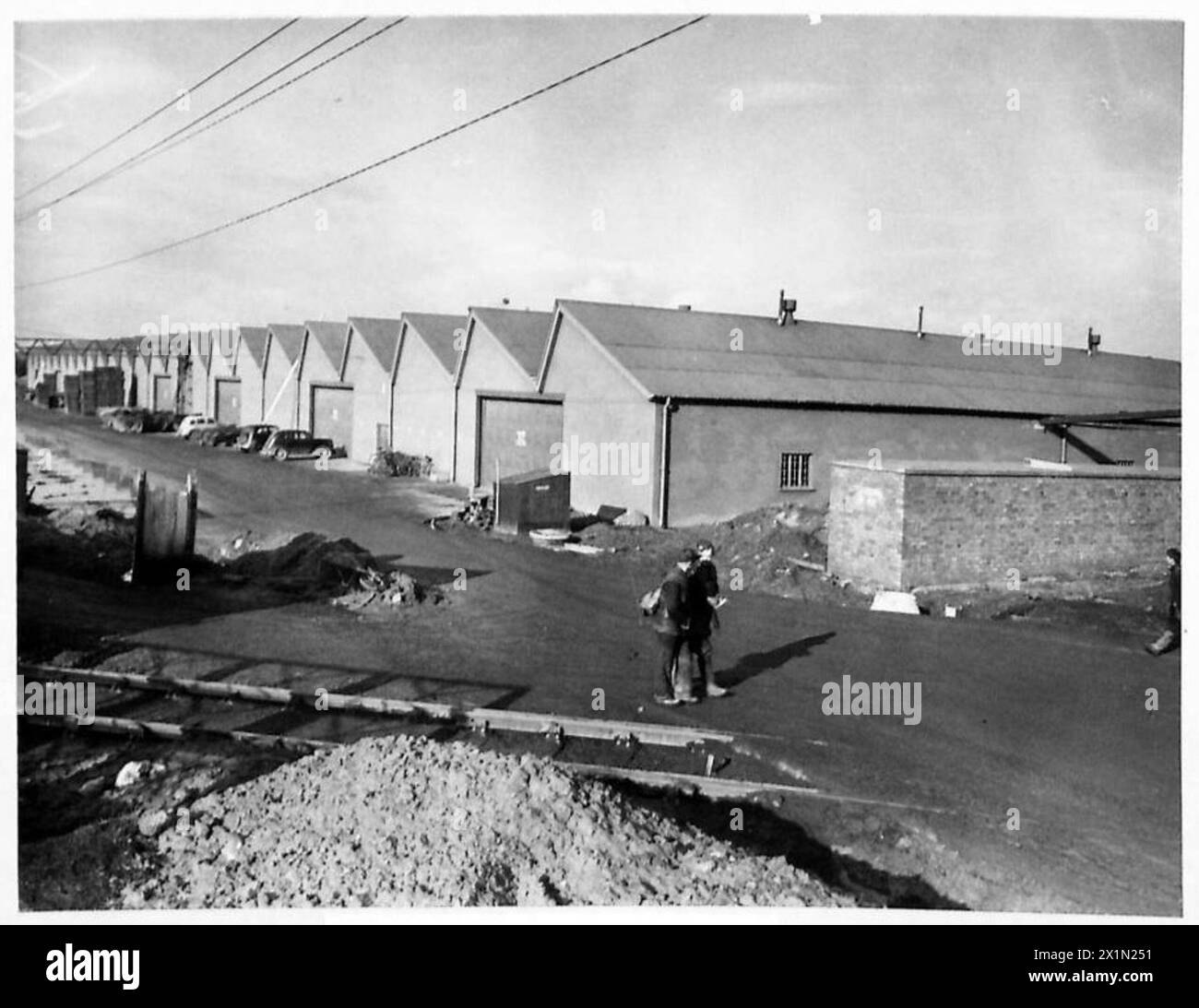 Le fotografie del Central Ordnance Depot di Donnington vicino a Wellington documentano gli edifici militari e le strutture di deposito utilizzate dall'esercito britannico per le attrezzature e i rifornimenti. Foto Stock